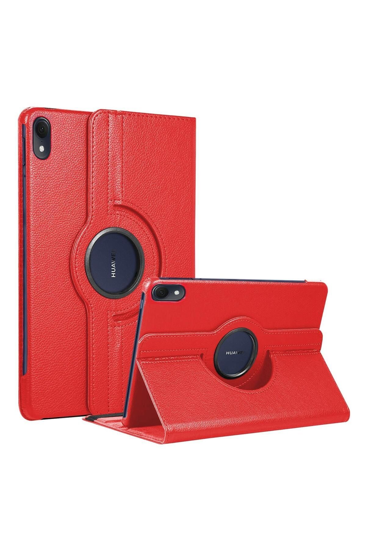Microsonic Huawei MatePad 11.5 Kılıf 360 Rotating Stand Deri Kırmızı
