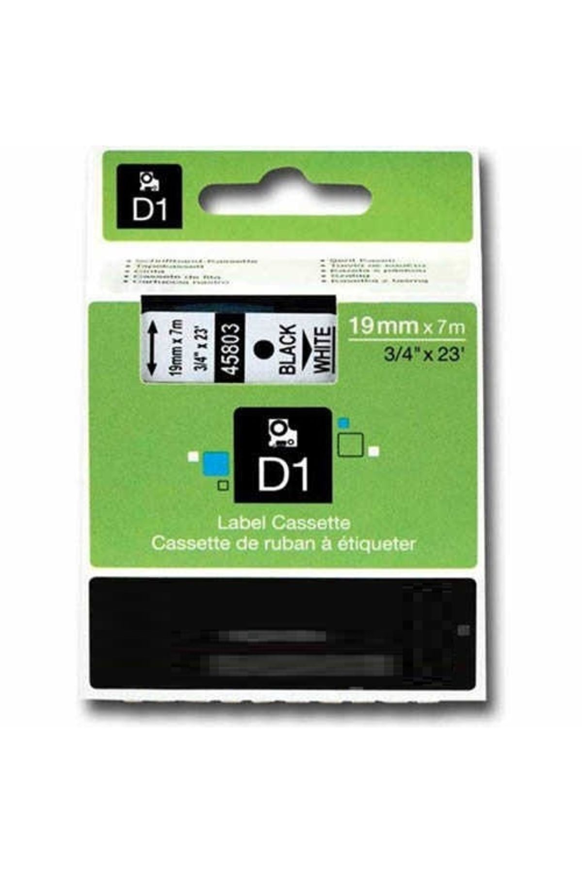 Dymo HPZR Dymo 45803 Beyaz Üzerine Siyah Muadil Etiket