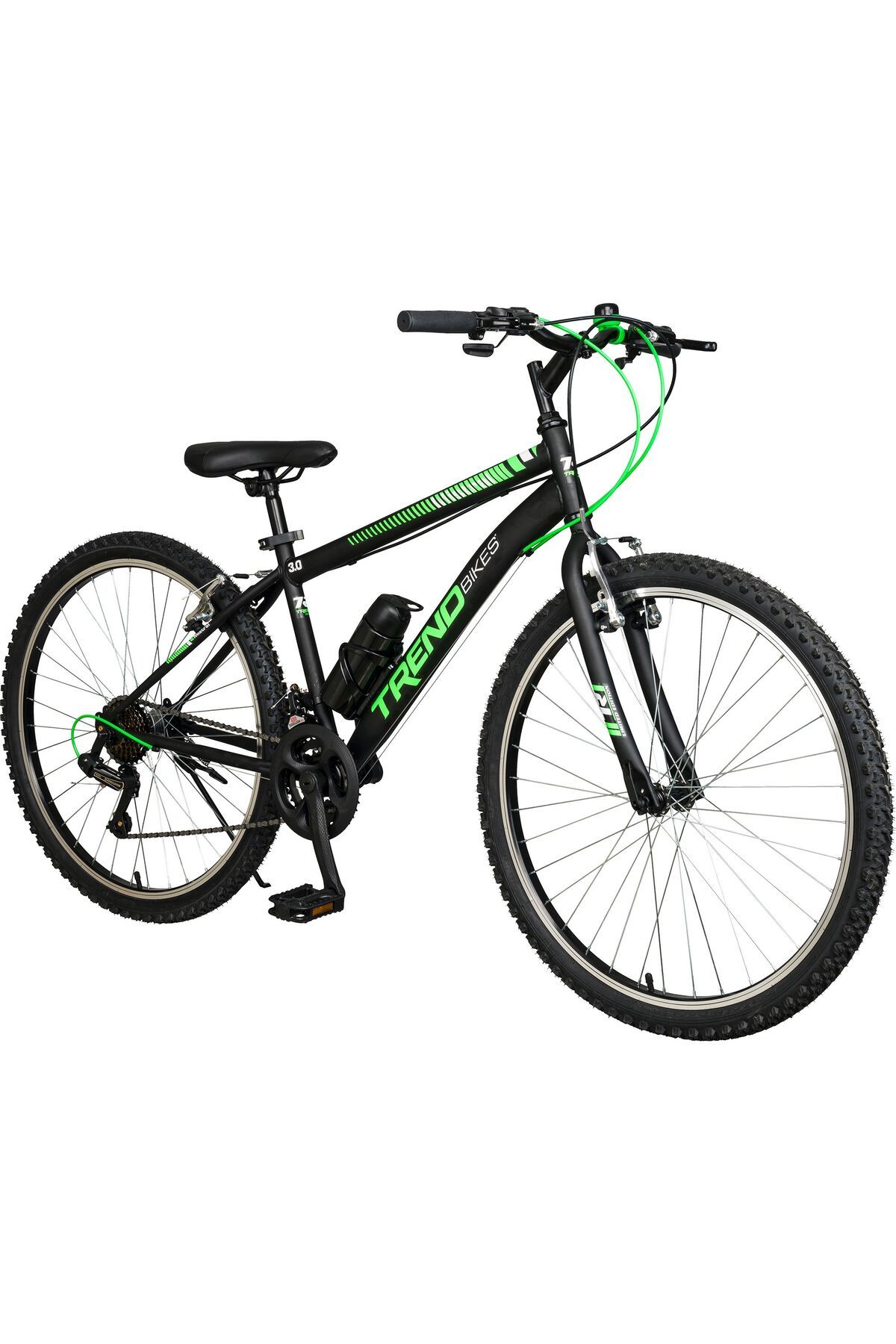 TRENDBIKE Mistral 24 Jant 21 Vites Erkek Dağ Bisikleti Siyah-yeşil