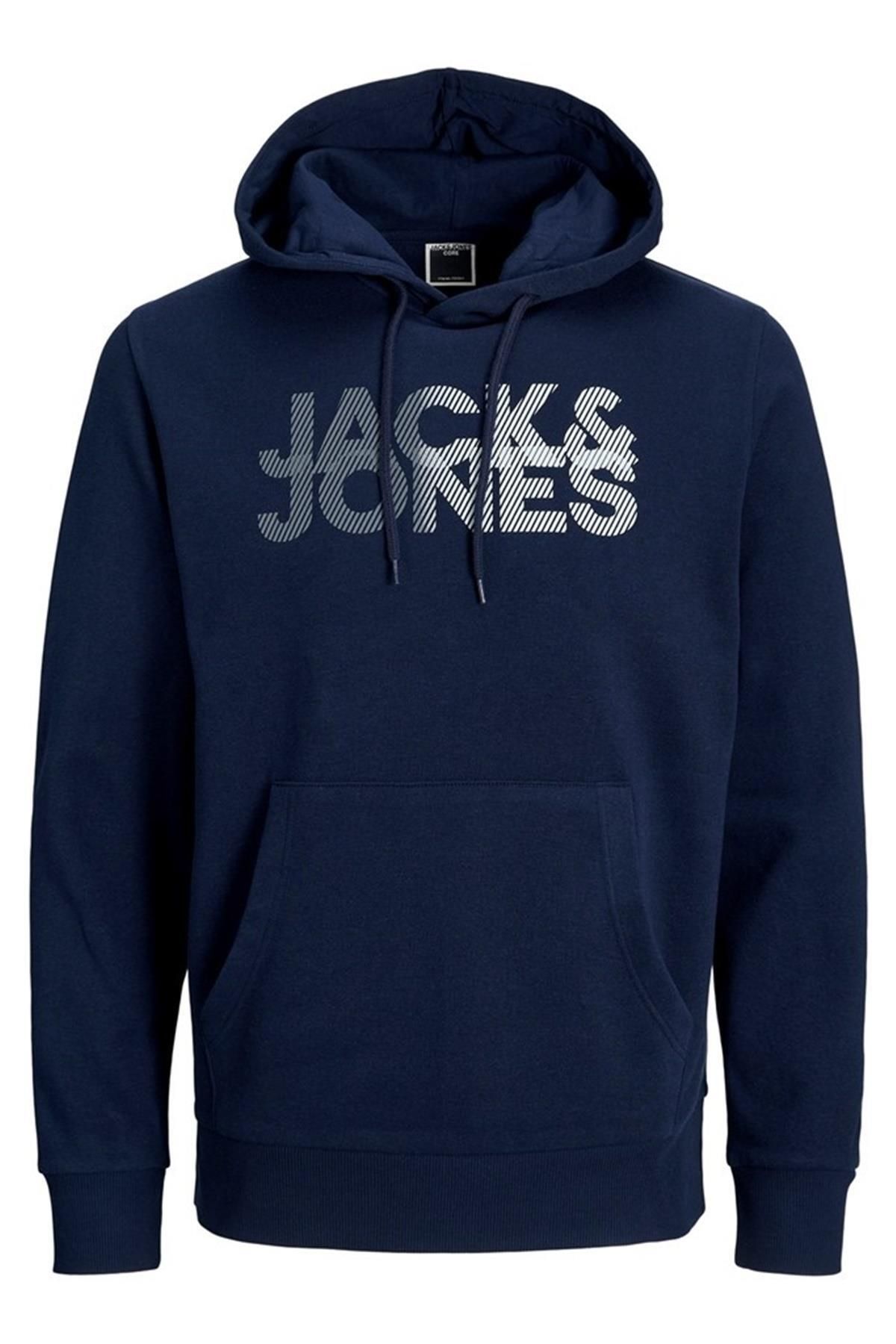 Jack & Jones JACK&JONES JCOSHADY SWEAT HOOD FST LACİVERT
