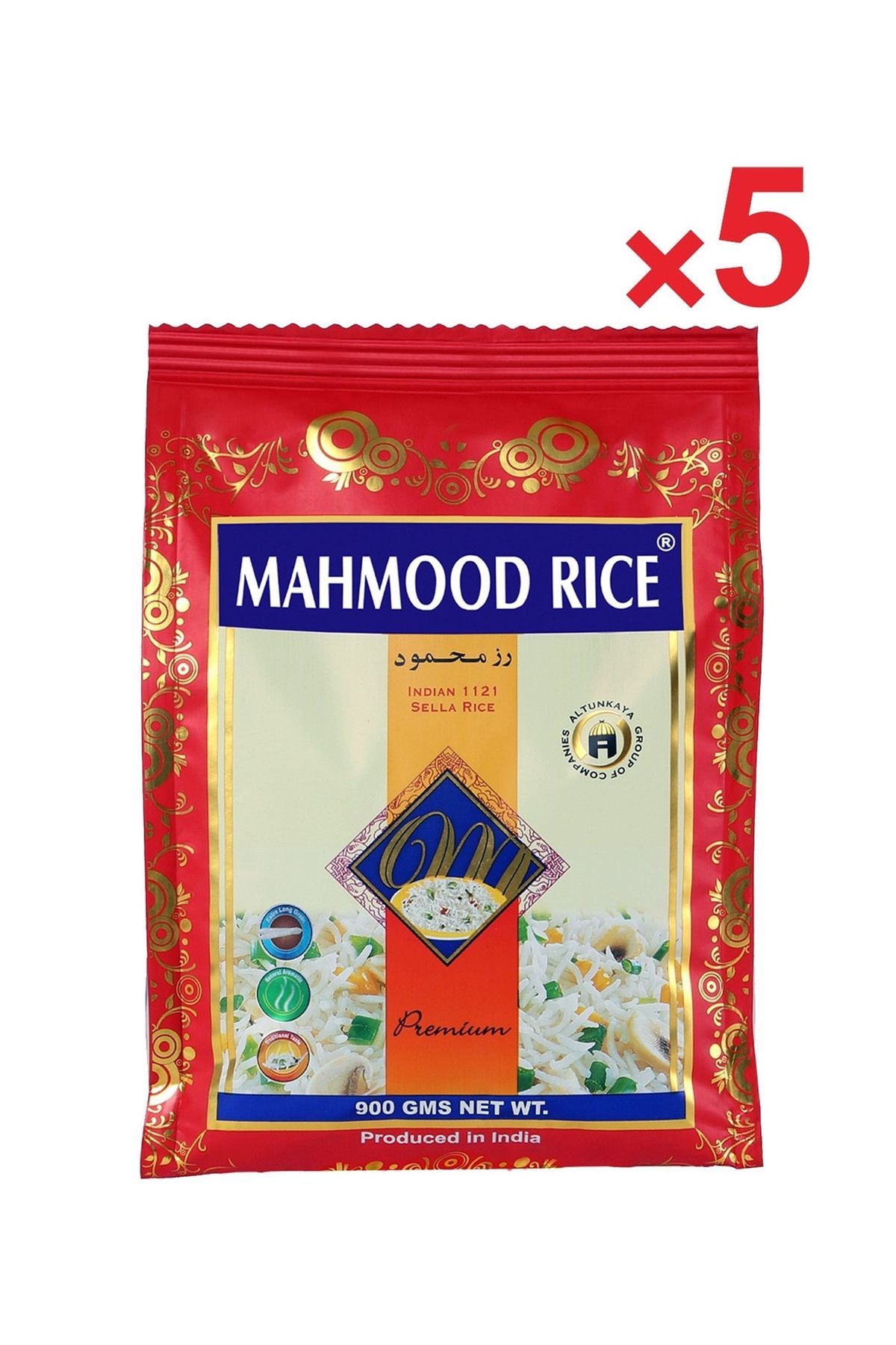 Mahmood Rıce Basmati 1121 Pirinç 900 gr X 5 Adet