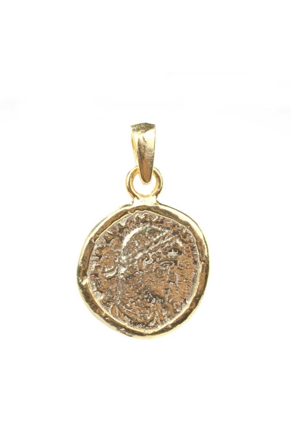 Nusret Takı 925 Ayar Gümüş Antik Roma Figürlü Madalyon Kolye Ucu