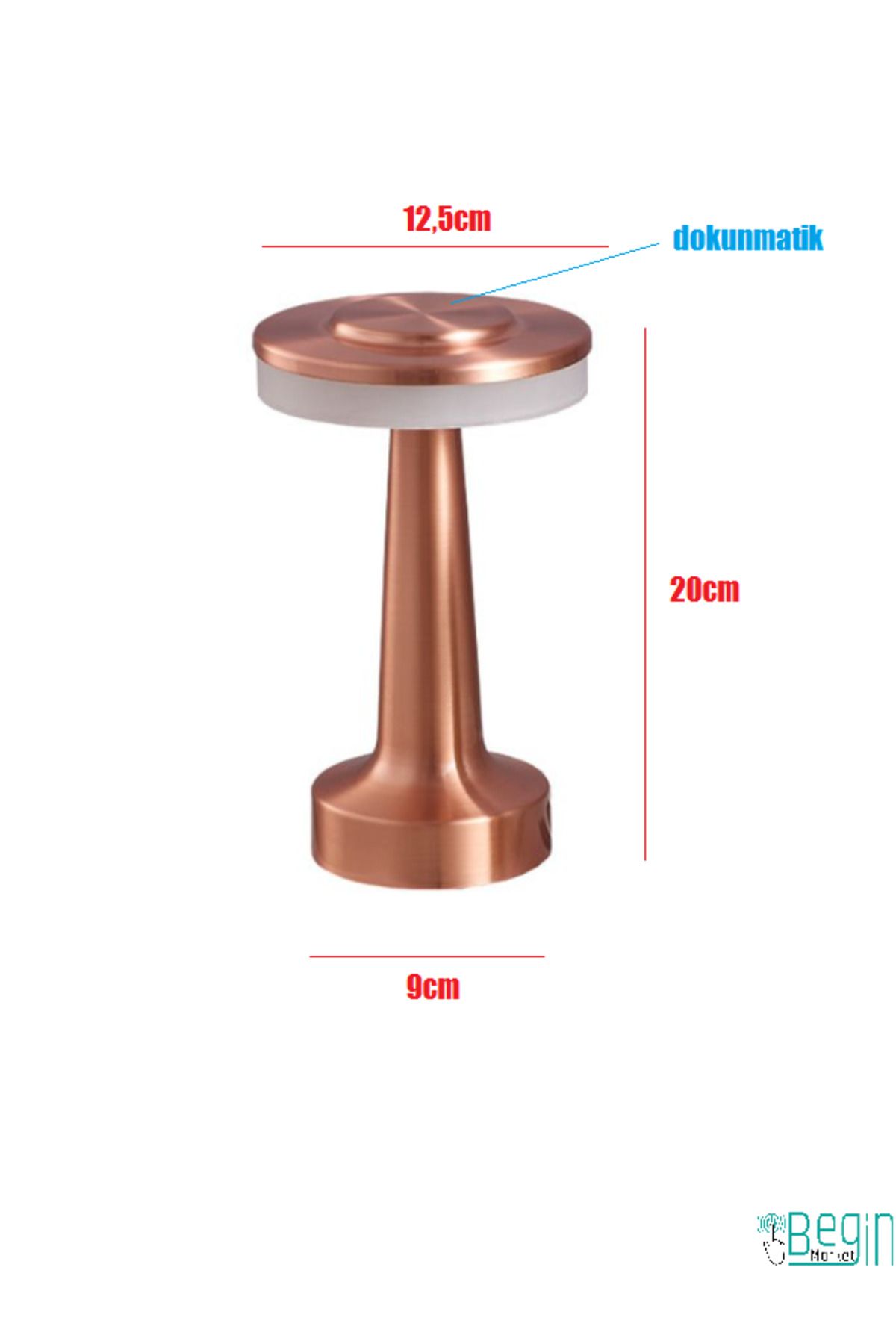 Cata Ct-8435 Oslo Şarjlı Dokunmatik Masa Lambası