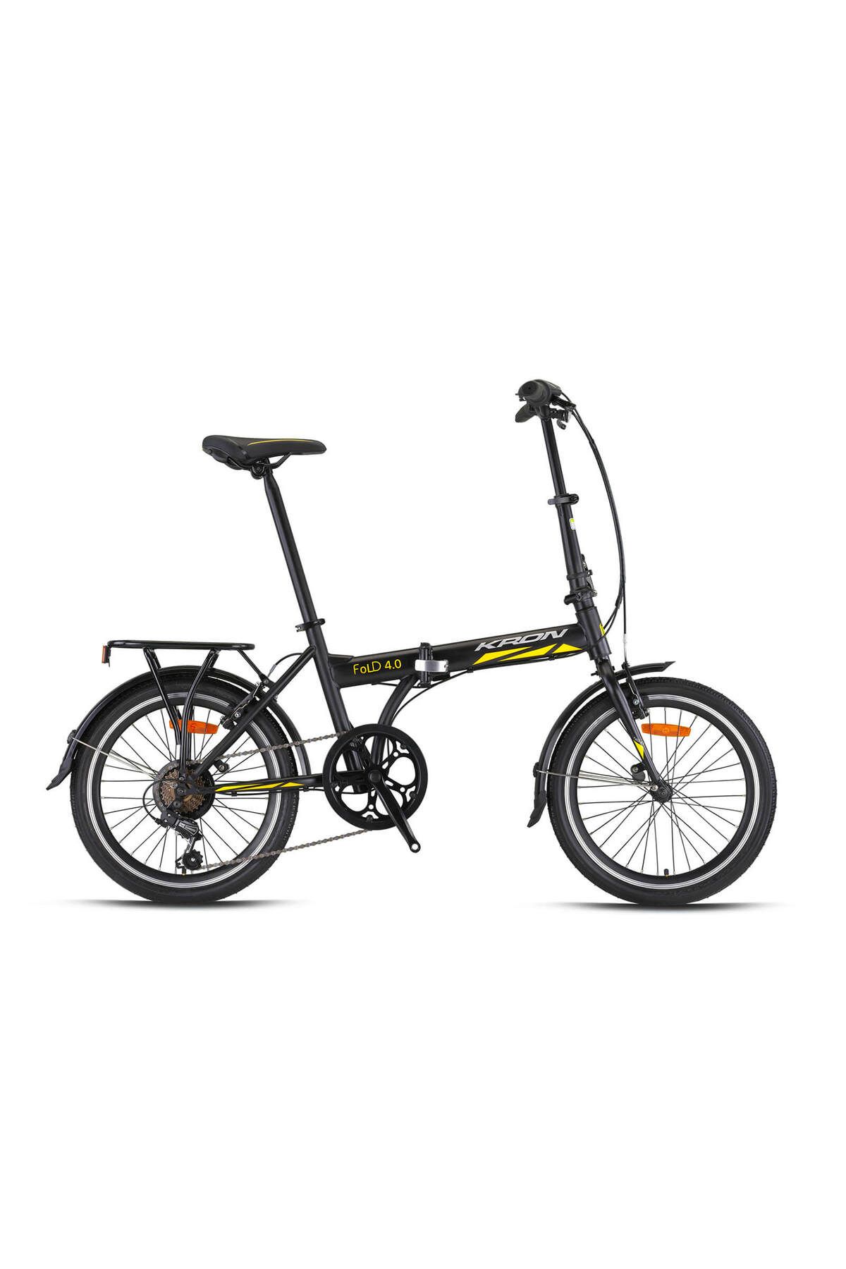 Kron Fold 4.0 V Fren 20 Jant Katlanabilir Bisiklet Siyah-Sarı 2023
