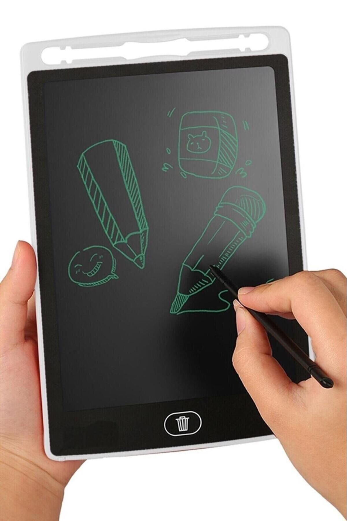 Jetcom Lcd Tablet 8,5 Inç Writing Tablet Çizim Yazı Yazma Eğitim Tahtası Boyama Çizim Alıştırma Hesap Beyaz