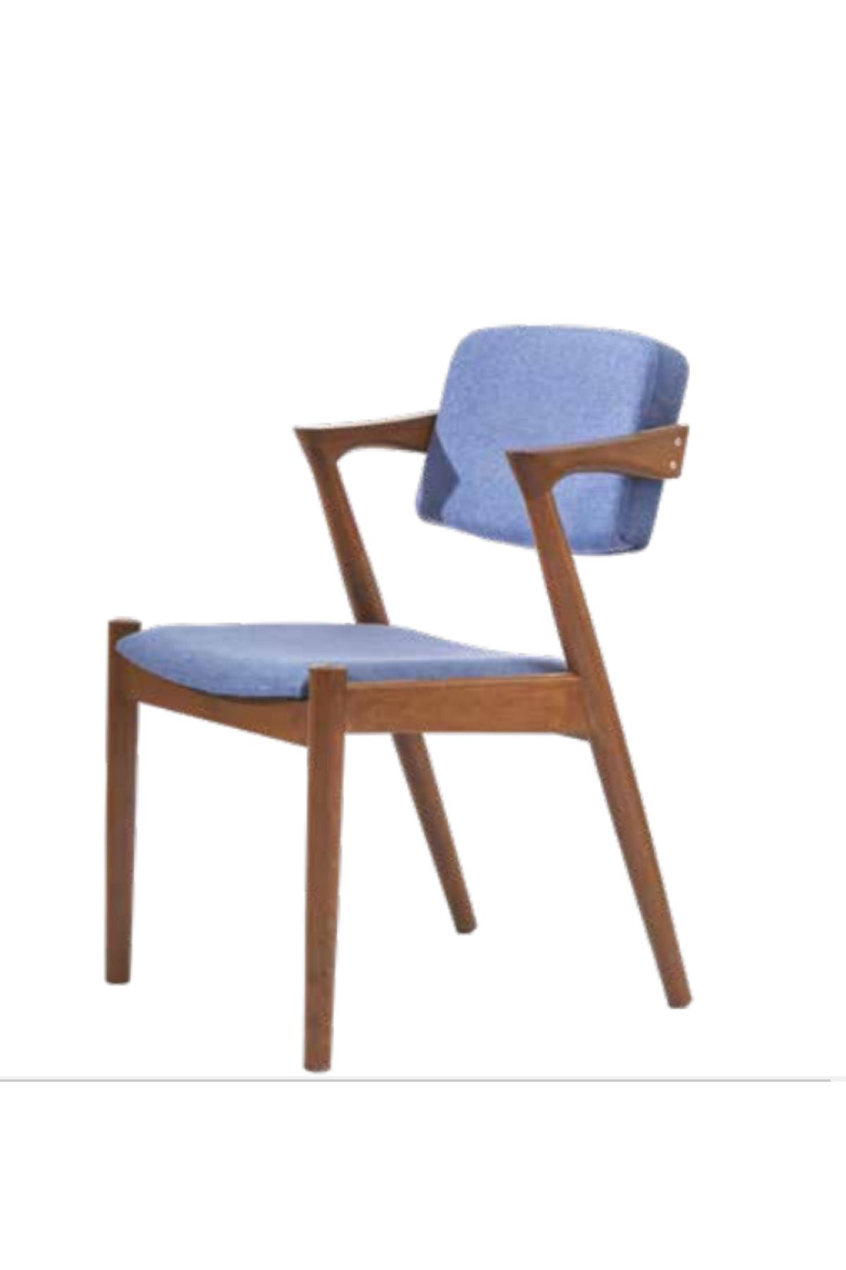 BENGİ TİCARET Sandalye 198718 Zus142 Ters V Ayak Model Kayın Retro Ayak Şönil Mor Renk Elyapı
