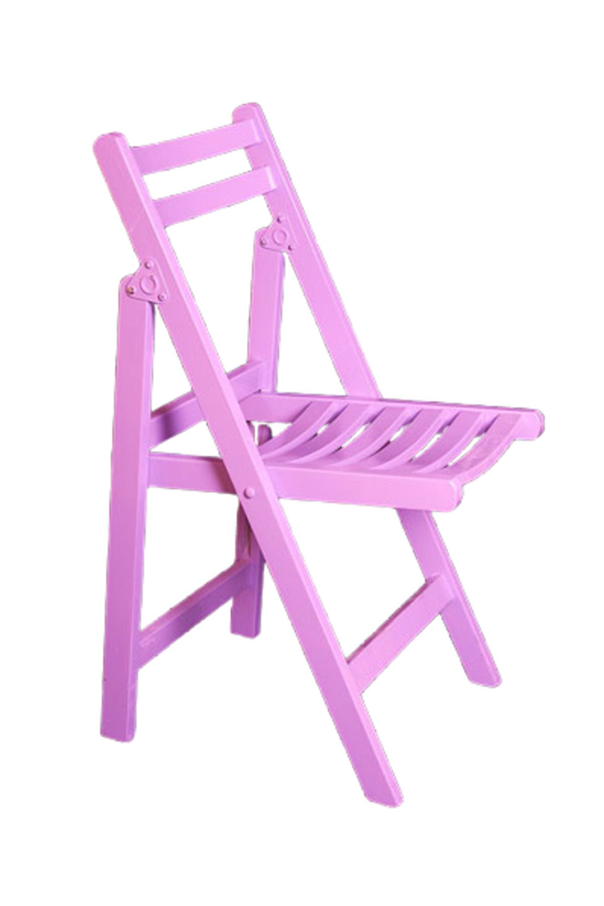 BENGİ TİCARET Sandalye St Katlanır Az Yer Işgal Eder Araç Bagaj Kayın Ayak Parlak Lilac Ürün