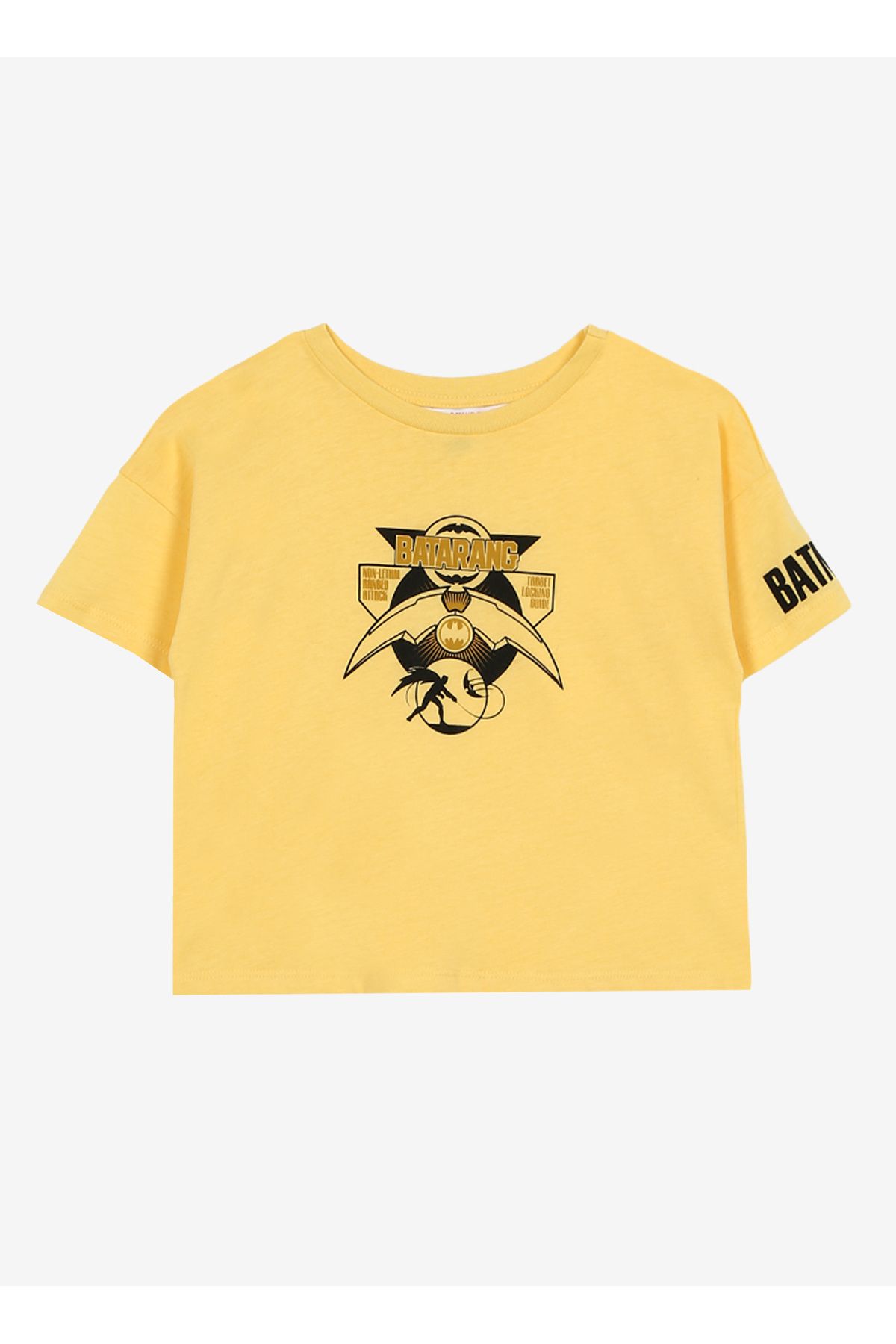 Never Say Never Baskılı Sarı Erkek Çocuk T-Shirt YELLOW T-SHIRT