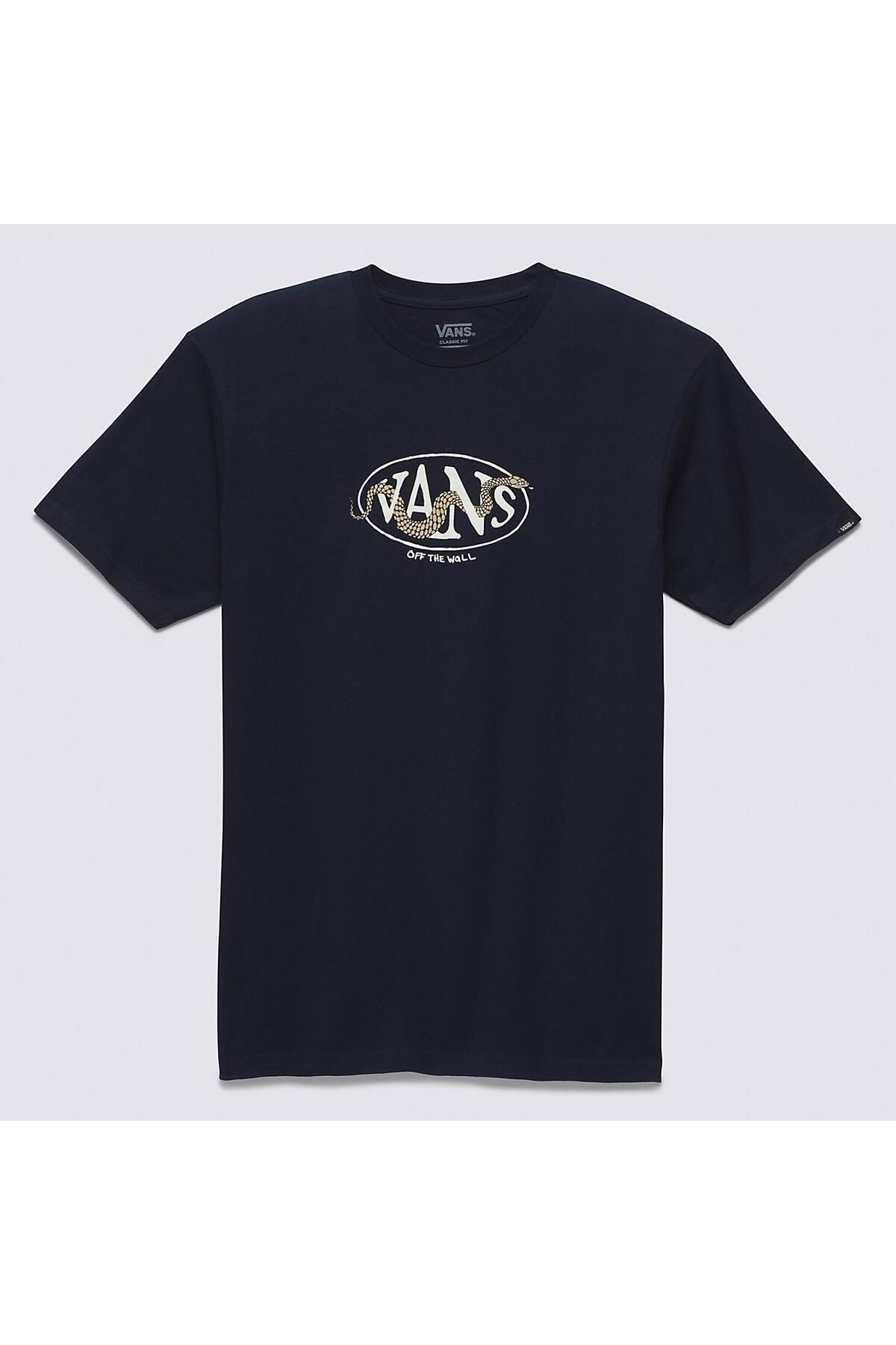 Vans Snaked Center Logo Ss Tee Lacivert T-shirt