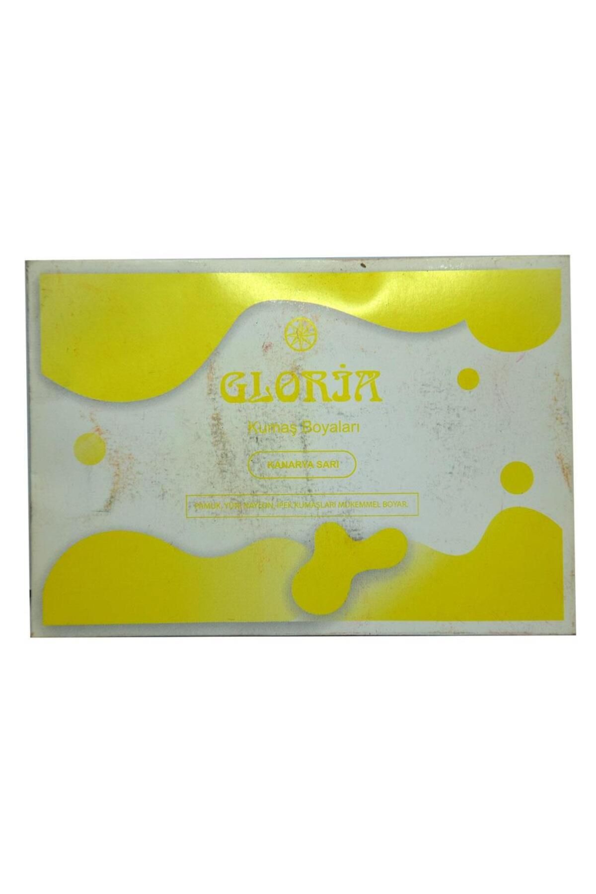 Gloria Kanarya Sarı Renk Pamuk Yün Naylon Ipek Kumaş Boyası 10gr