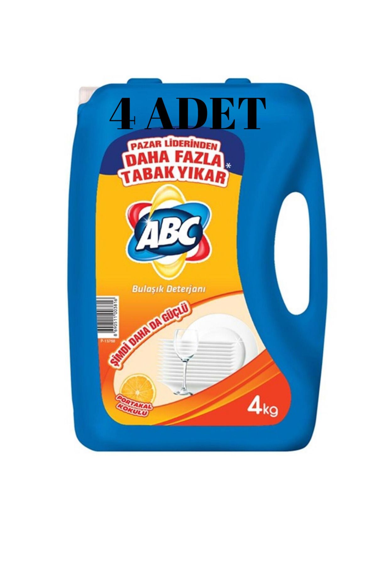 ABC Bulaşık Deterjanı Portakal 4 LT ( 4 ADET )