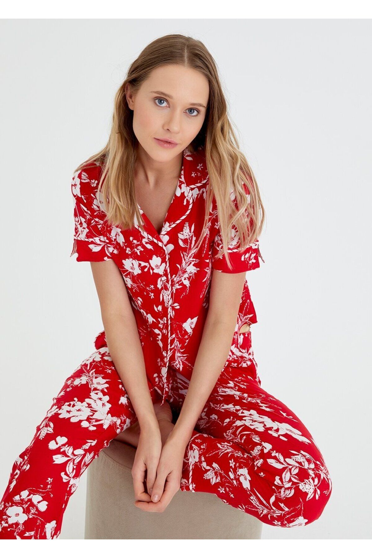 Suwen Red Line Maskulen Pijama Takımı