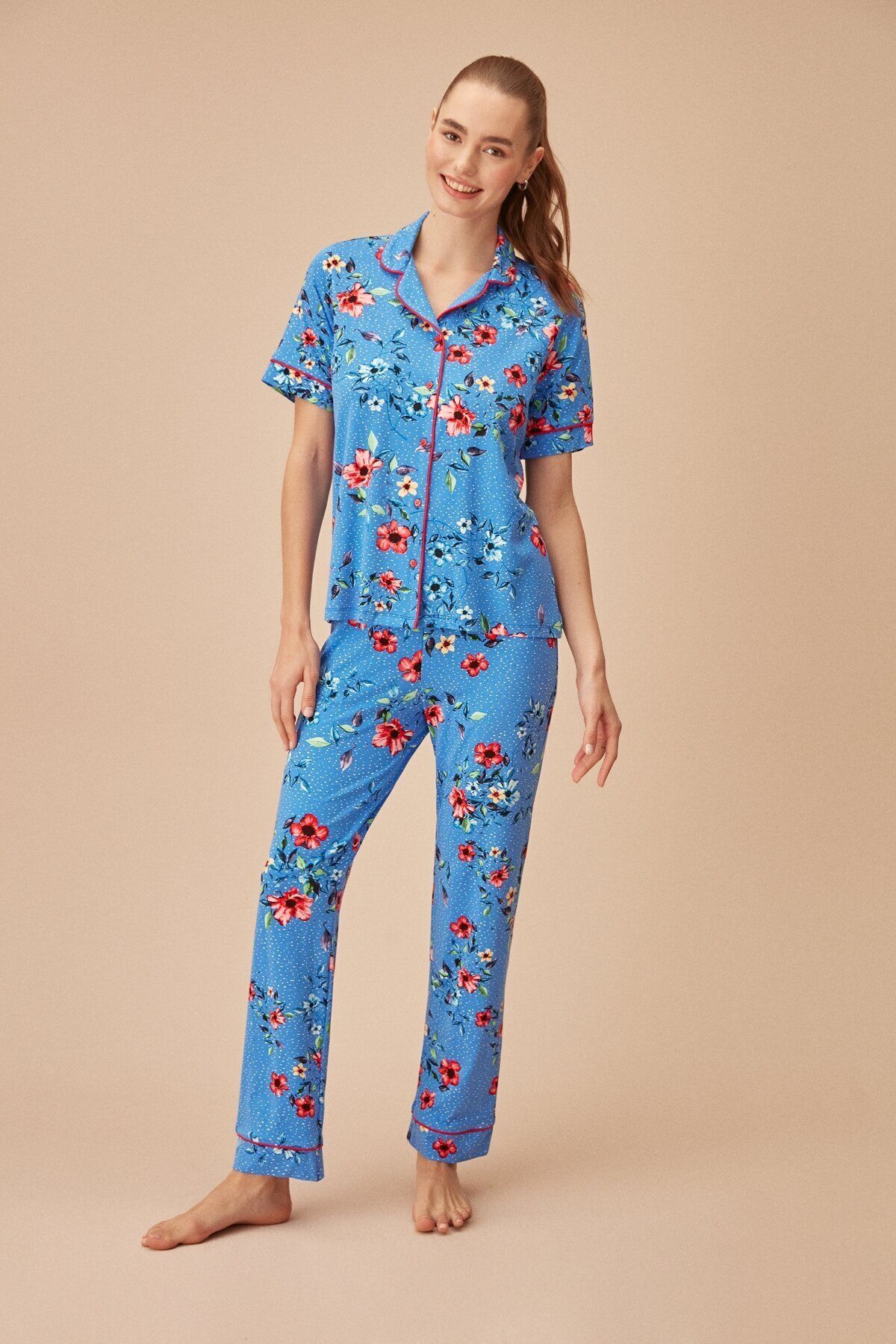 Suwen Kelly Maskülen Pijama Takımı