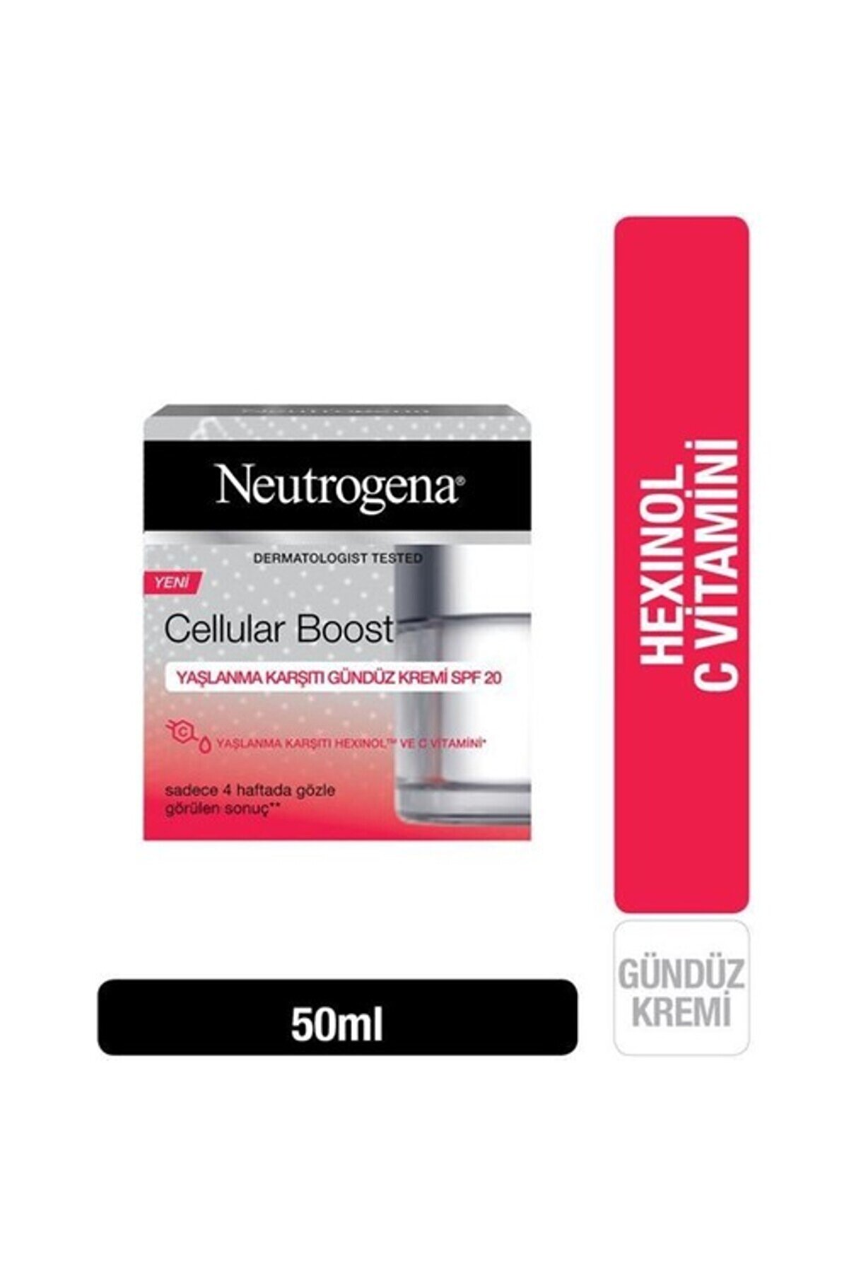 Neutrogena Yüz Bakım Kremi & Cellular Boost Yaşlanma Karşıtı Koruyuculu Spf20 Gündüz Kremi 50ml