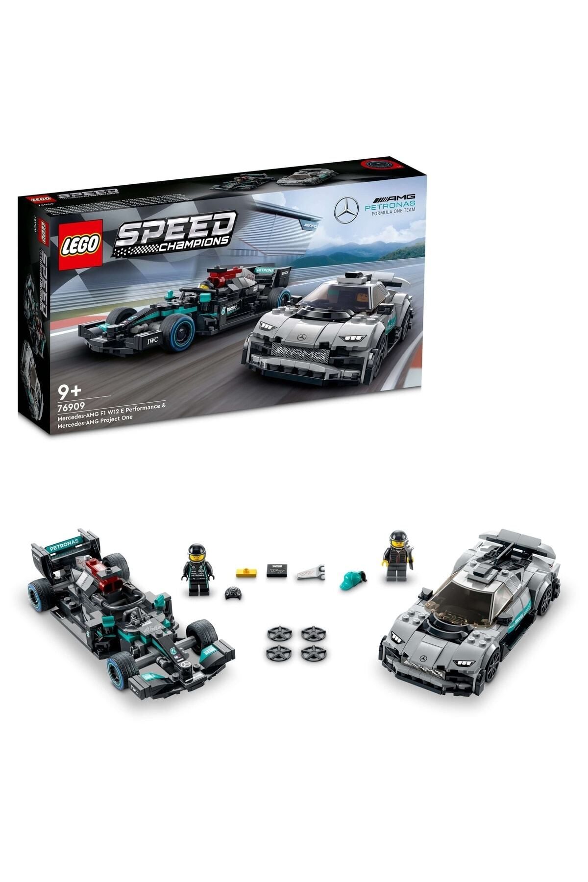 LEGO Speed Champions Mercedes-AMG F1 W12 E Performance ve Mercedes-AMG Project One 76909 (564 Parça)