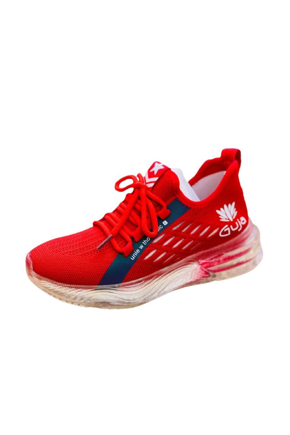 Guja 21y313 Yüksek Taban Kadın Günlük Spor Ayakkabı Kırmızı