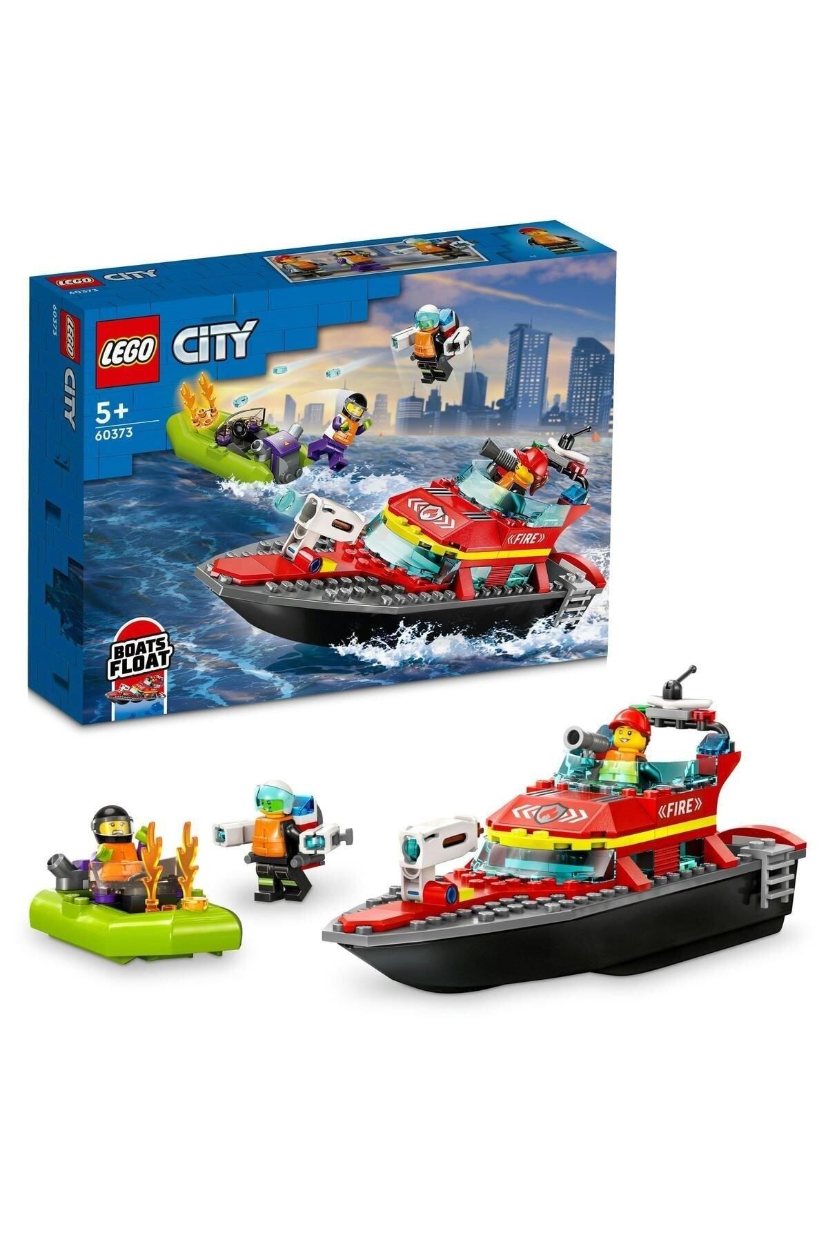 LEGO ® City İtfaiye Kurtarma Teknesi 60373 - 5 Yaş ve Üzeri Çocuklar için Yapım Seti (144 Parça)