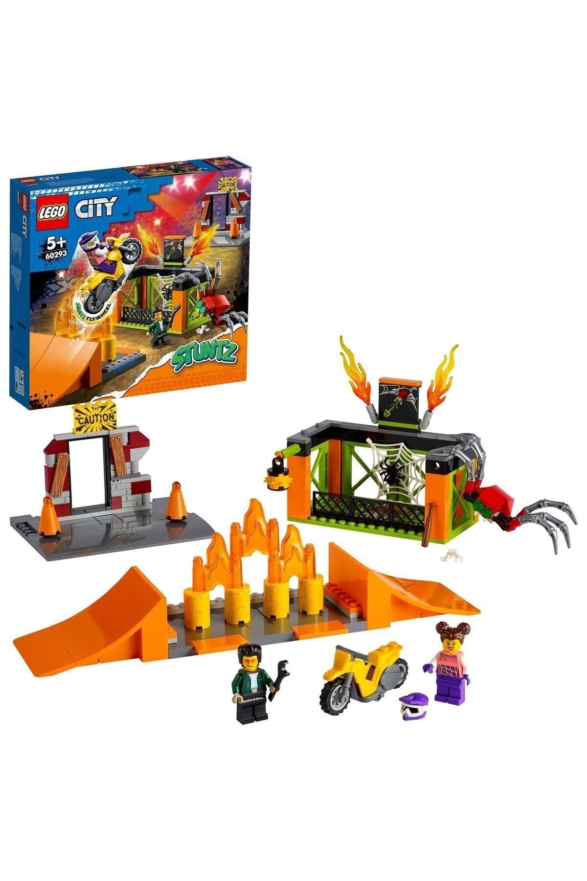 LEGO City Gösteri Parkı 60293 Yapım Seti; Havalı Volanlı Gösteri Motosikleti Oyuncağı (170 Parça)