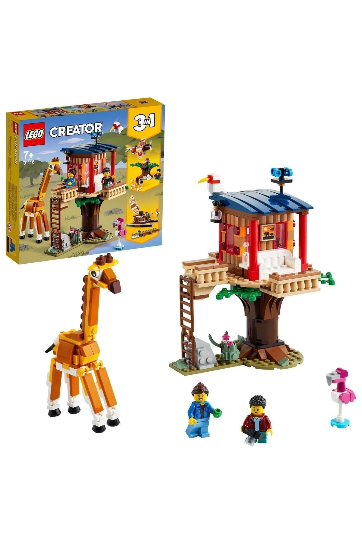 LEGO Creator 3’ü 1 Arada Safari Ağaç Evi /397 Parça / 7 Yaş 31116
