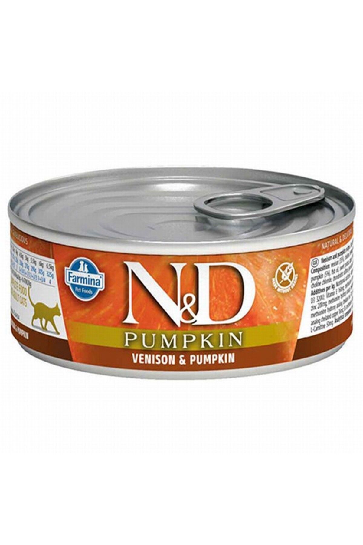 N & D Pumpkin Balkabaklı Geyikli Yetişkin Kedi Konservesi 80 gr
