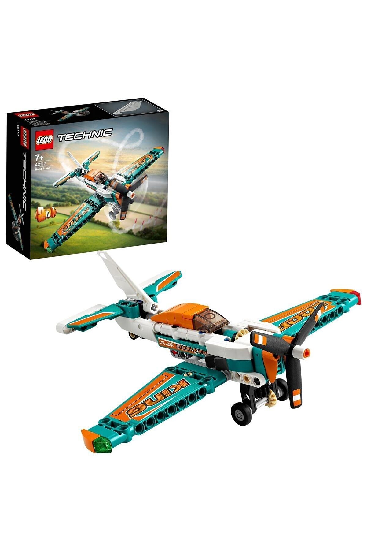 LEGO ® Technic Yarış Uçağı 42117 - Çocuklar İçin Koleksiyonluk Model Yapım Seti (154 Parça)