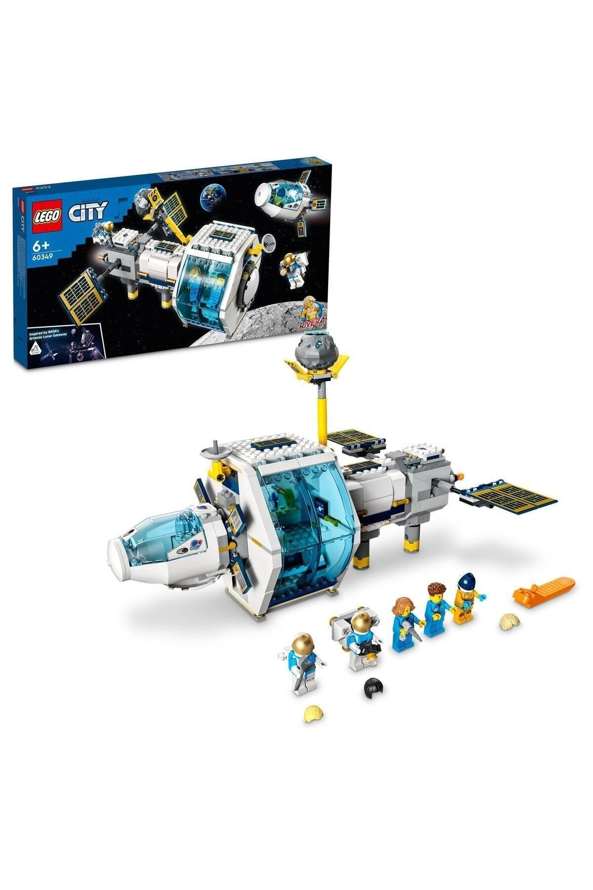 LEGO ® City Ay Uzay İstasyonu 60349 - 6 Yaş ve Üzeri Çocuklar için Oyuncak Yapım Seti (500 Parça)