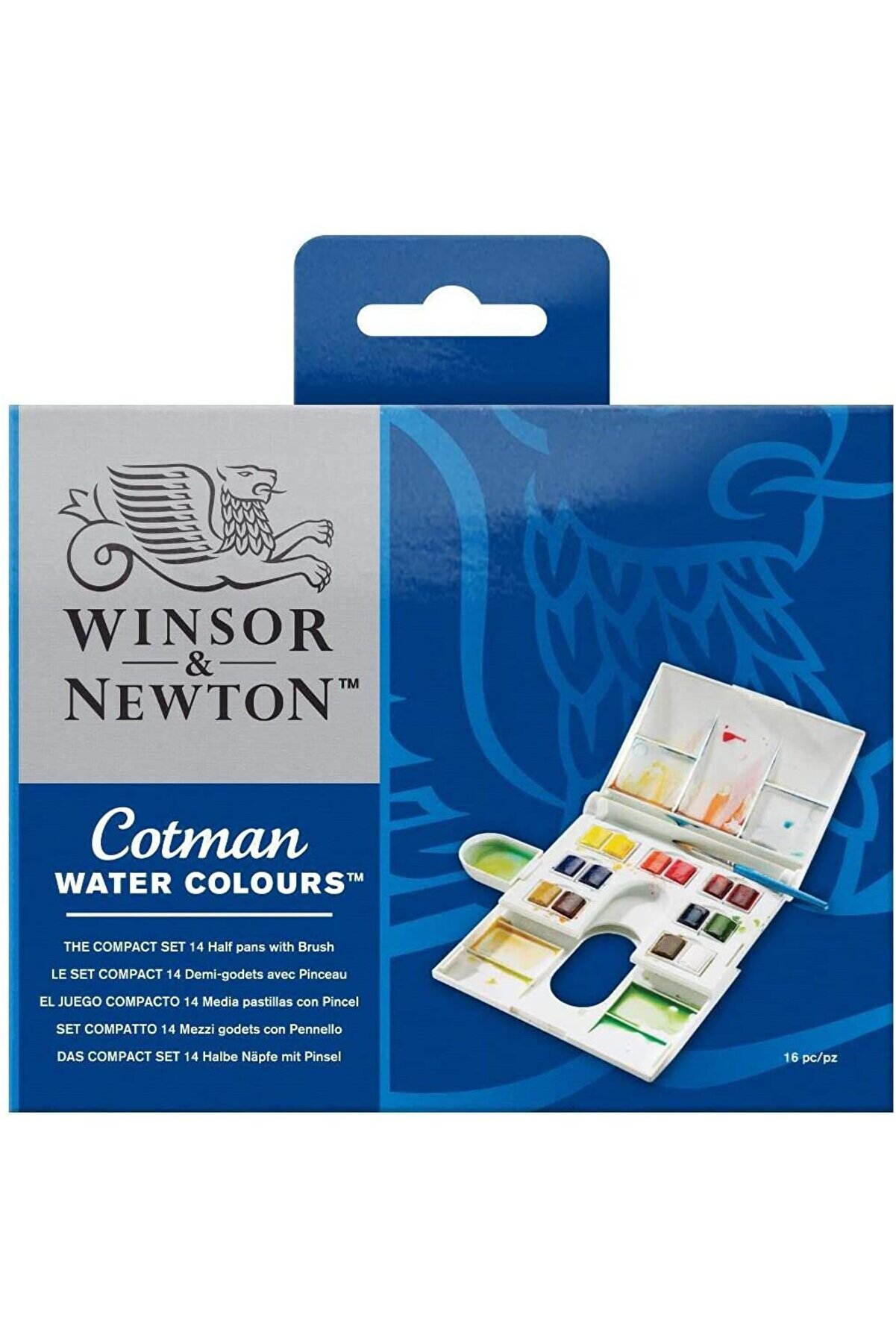 Winsor Newton Cotman Kompakt 14 Renk Tablet Suluboya Set
