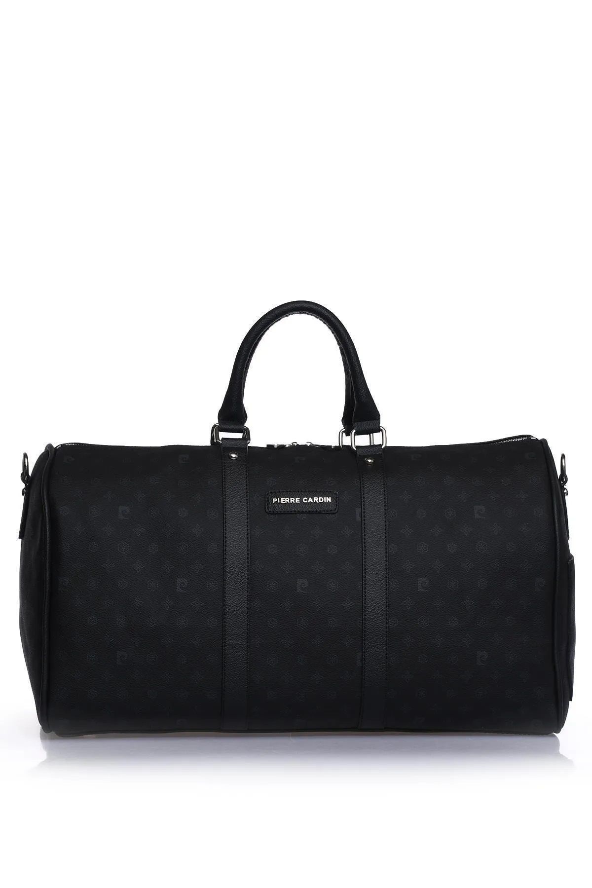 Pierre Cardin 04PC001207 El valizi Bavul Spor çantası Valiz Seyahat tatil çantası Baskılı Siyah