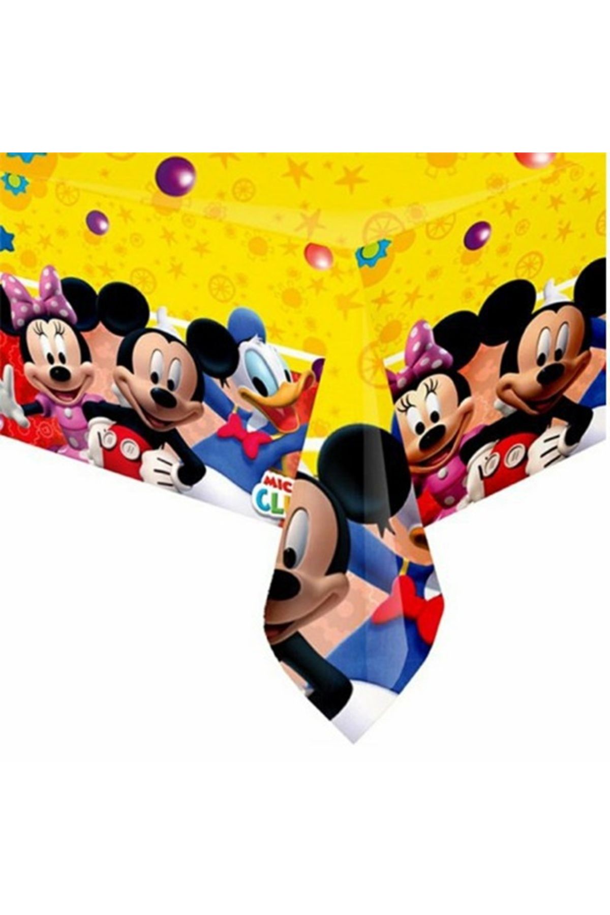 Parti Station Mickey Mouse Disney Masa Örtüsü 120x180 Mickey Mouse Konsept Doğum Günü Parti Malzemeleri