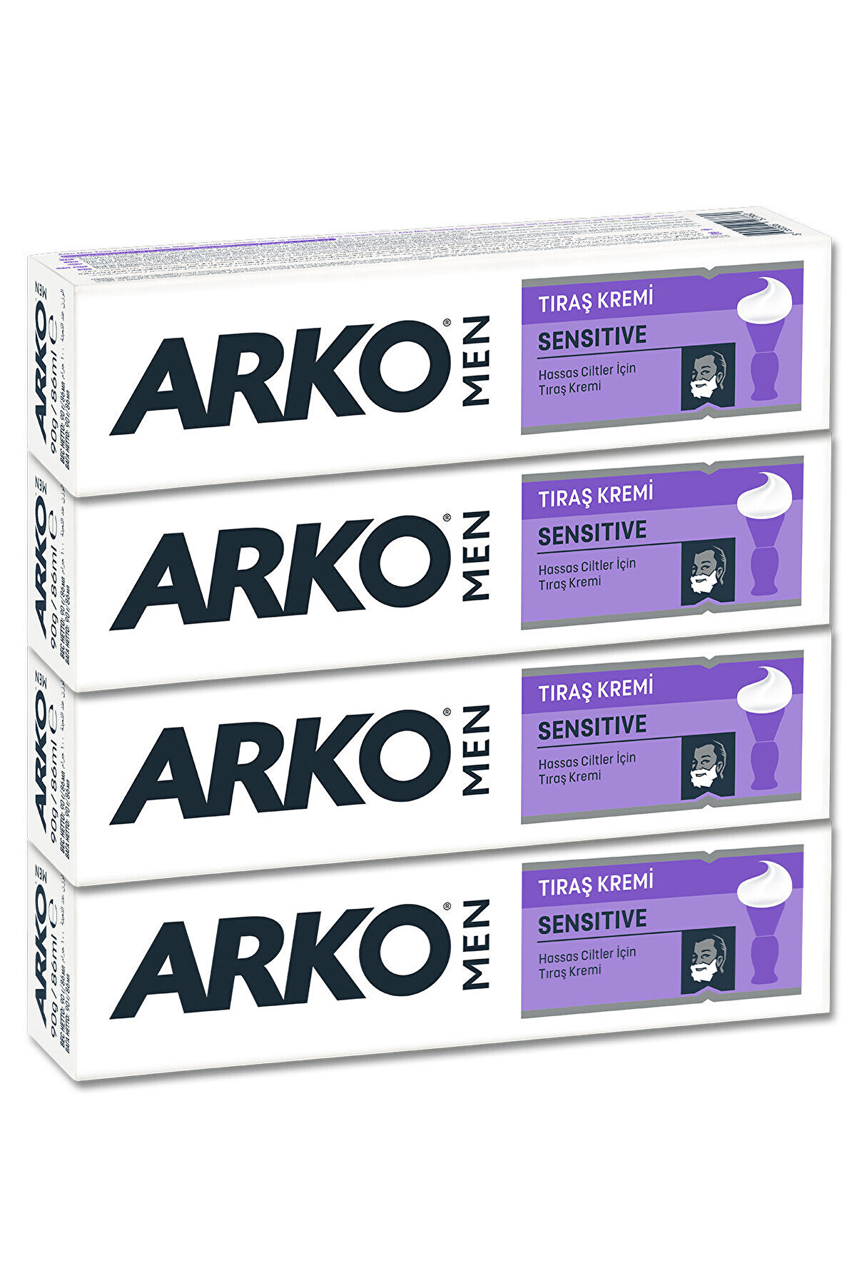 Arko Men Sensitive Tıraş Kremi 4x90gr
