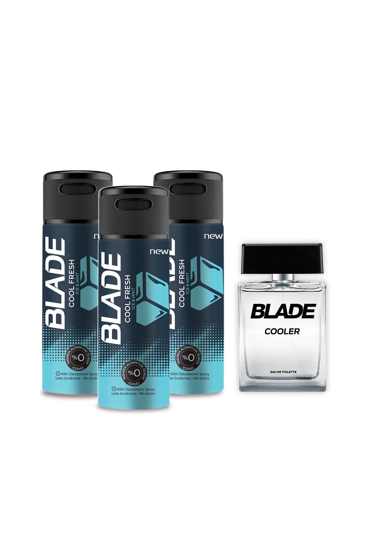 Blade Cooler Edt Parfüm 100ml & Cool Fresh Deodorant 3x150ml