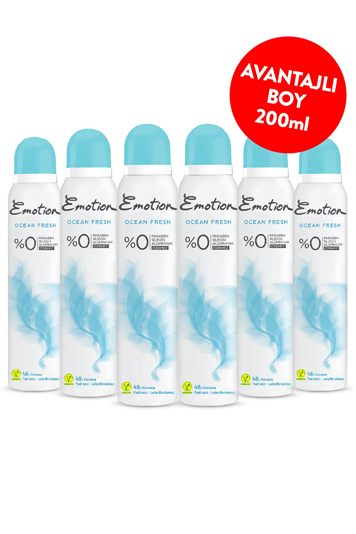 Emotion Ocean Fresh Kadın Deodorant 6x200 ml