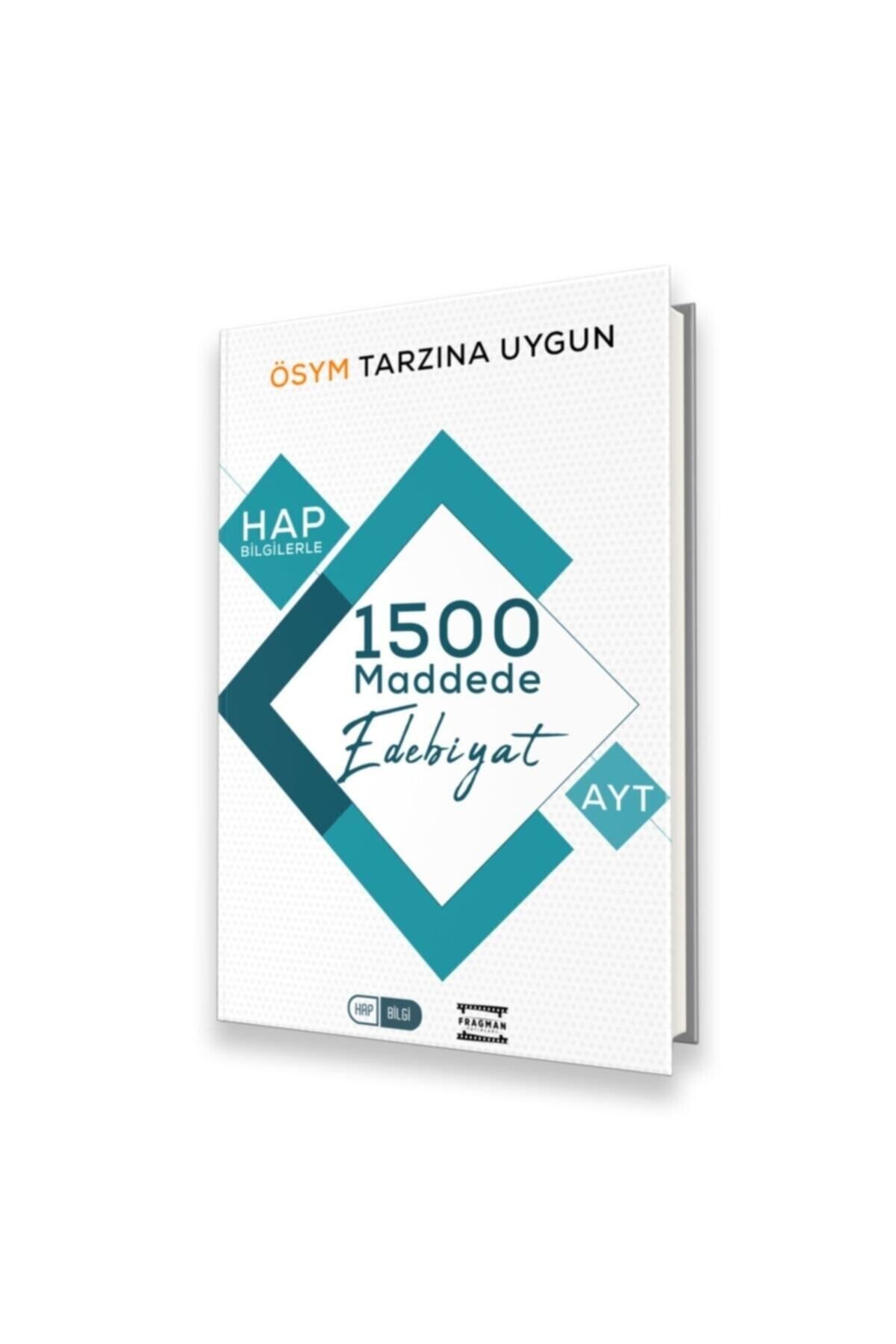 Fragman Yayınları 2023 Ayt Hap Bilgilerle 1500 Maddede Ayt Edebiyat Ösym Tarzına Uygun