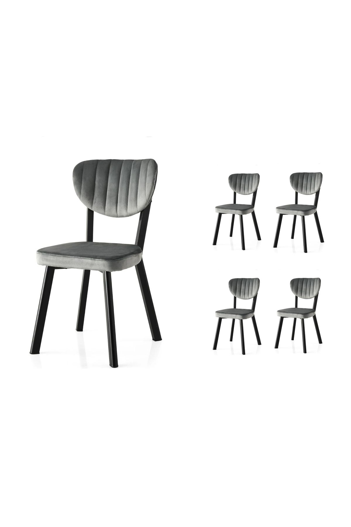 Kaktüs Avm 4'lü Mutfak Sandalyesi Salon Sandalyesi Yemek Sandalyesi Cafe Restaurant Sandalyesi Papel Sandalye