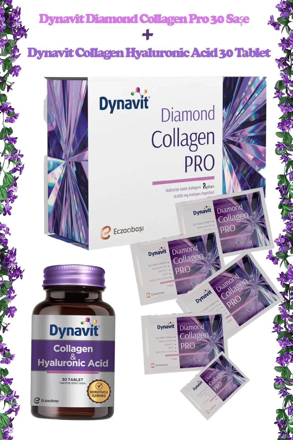 Dynavit Diamond Collagen Pro 30 Saşe +Dynavit Collagen Hyaluronic Acid 30 Tablet