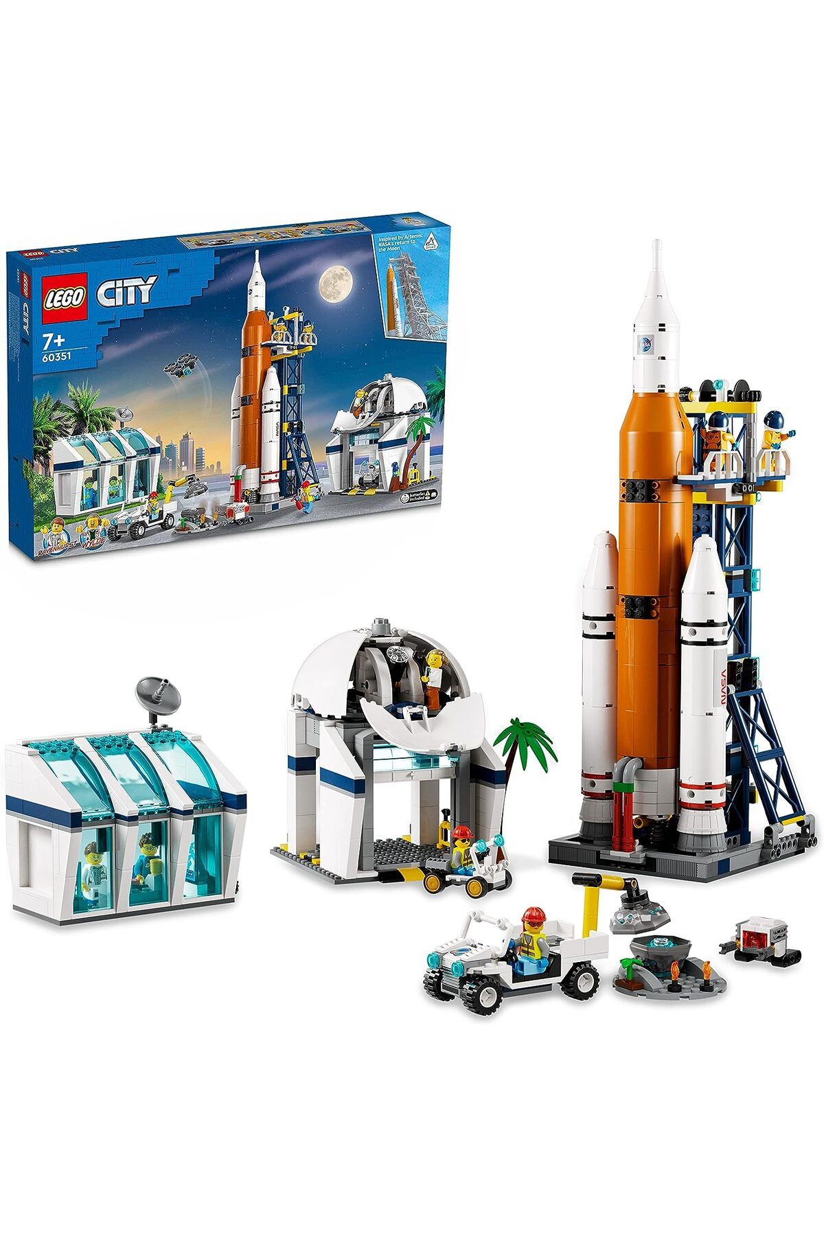 LEGO City Roket Fırlatma Merkezi 60351 - Çocuklar Için Yaratıcı Oyuncak Yapım Seti (1010 PARÇA)