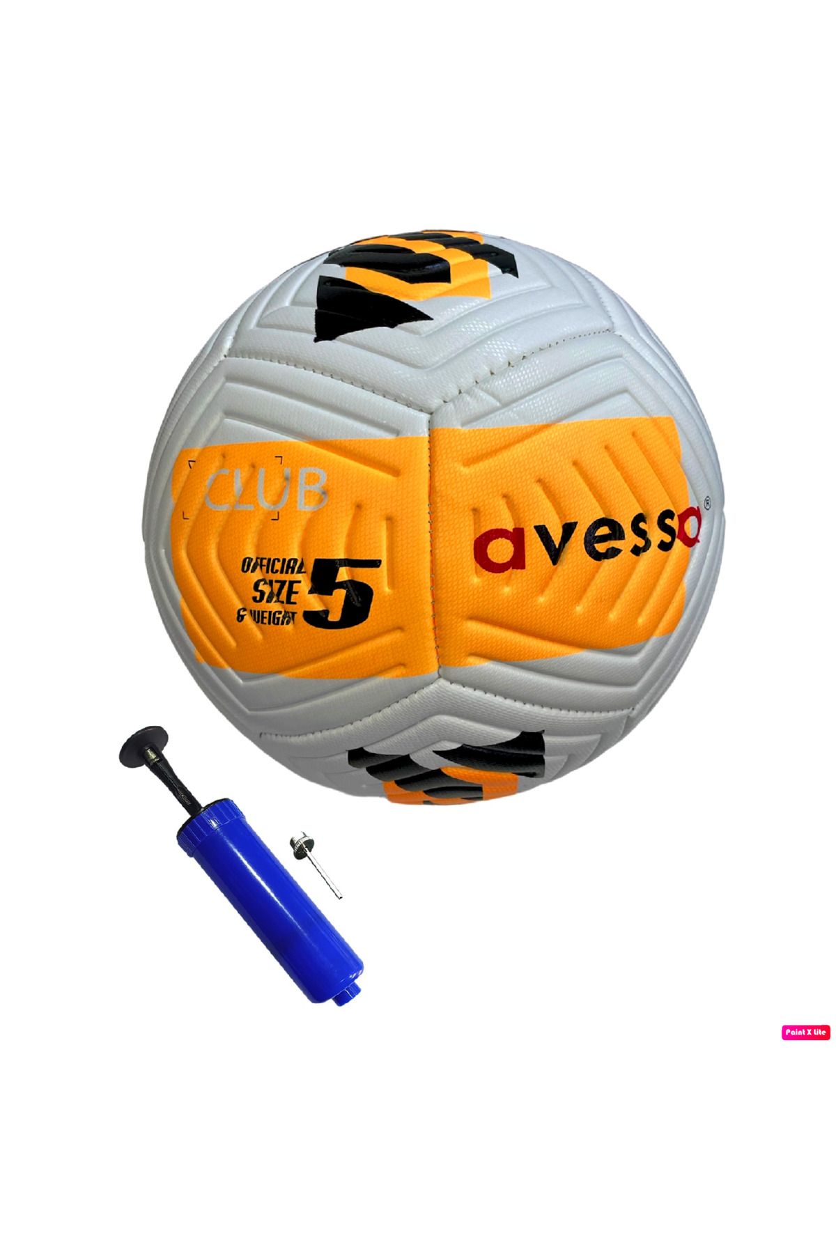 Avessa FT-400 4 Astar No:5 Strike Soccer Ball Futbol Maç Topu Orta Sertlikte Tüm Zeminlere Uygun + Pompa