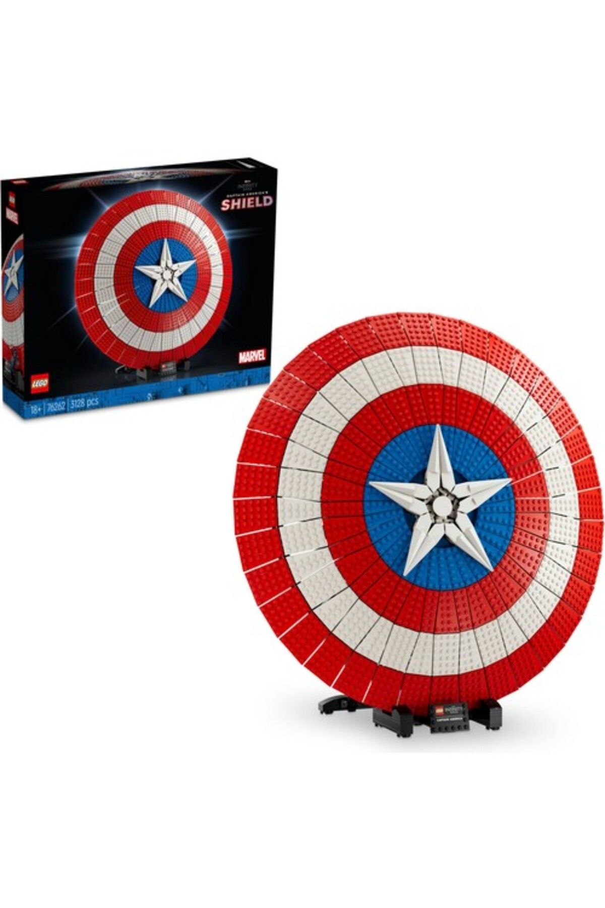 LEGO ® Marvel Kaptan Amerika’nın Kalkanı 76262 – Yetişkinler için Yapım Seti (3128 Parça)