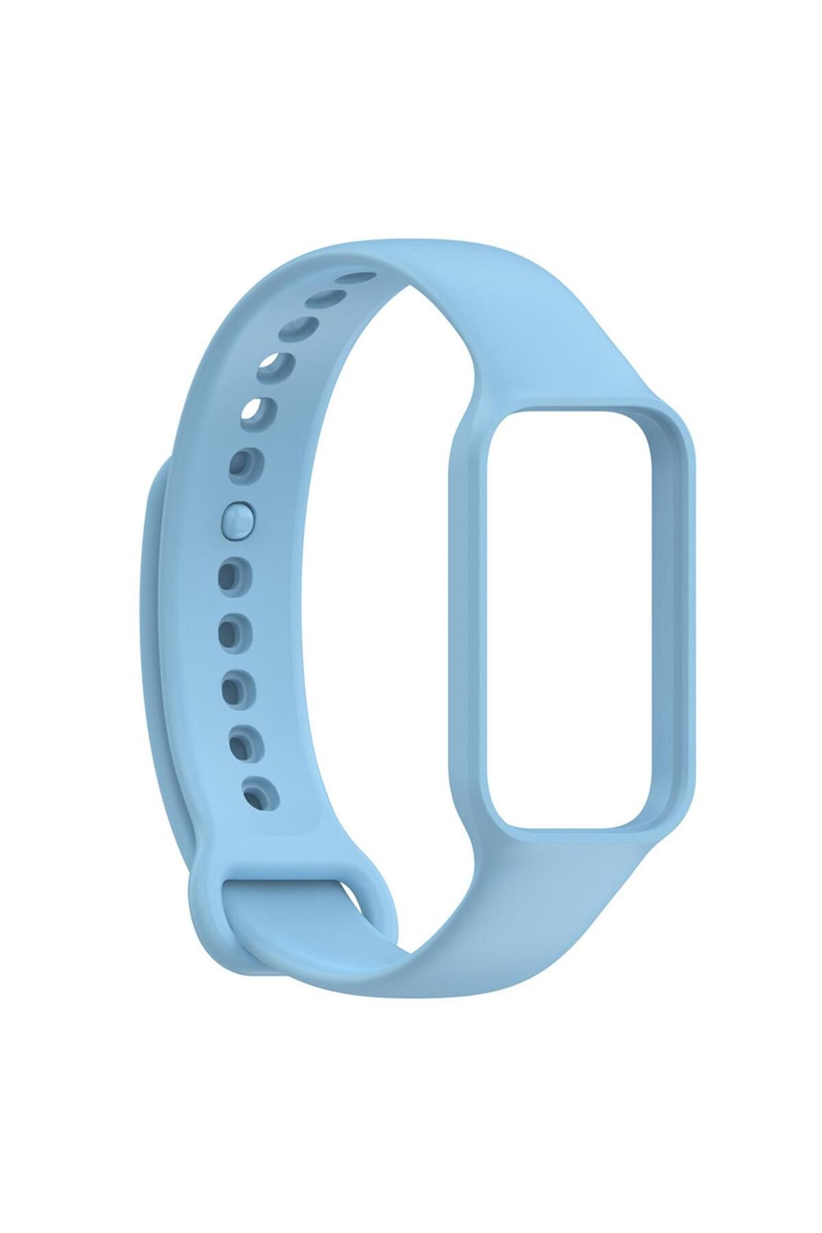 Microsonic Xiaomi Smart Band 8 Active Kordon, Silicone Sport Band Mavi