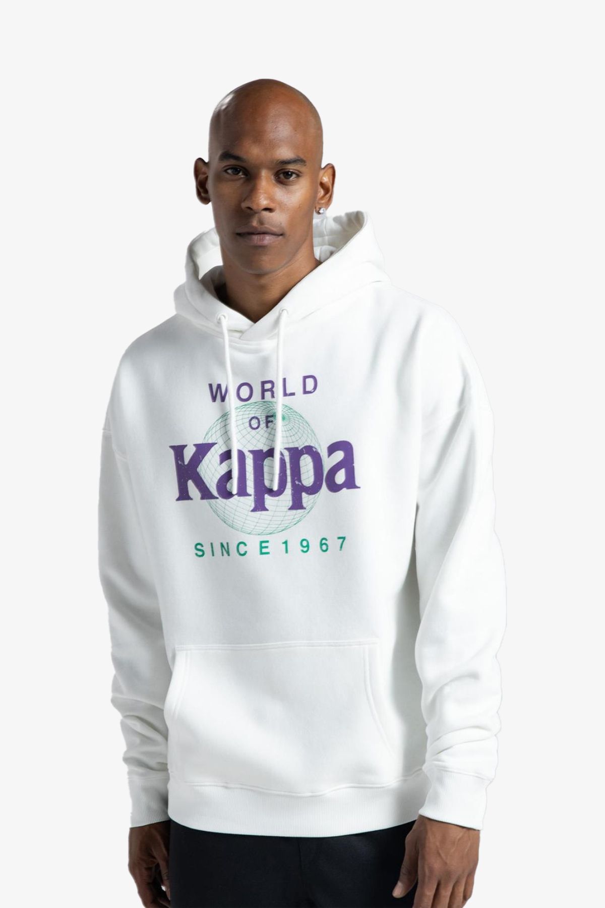 Kappa Authentic Ageo Erkek Beyaz Sweatshirt 321r26w-001
