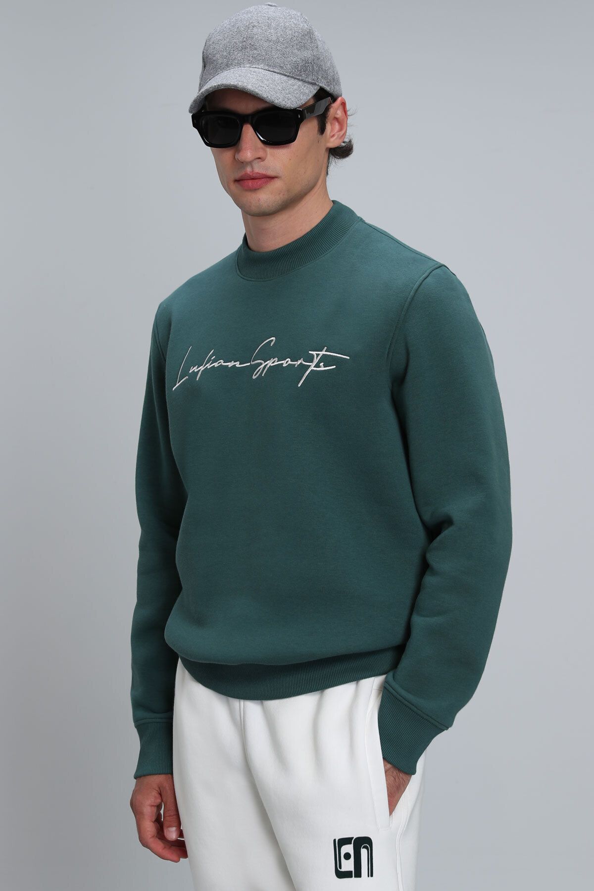 Lufian Lowe Erkek Sweatshirt Yeşil