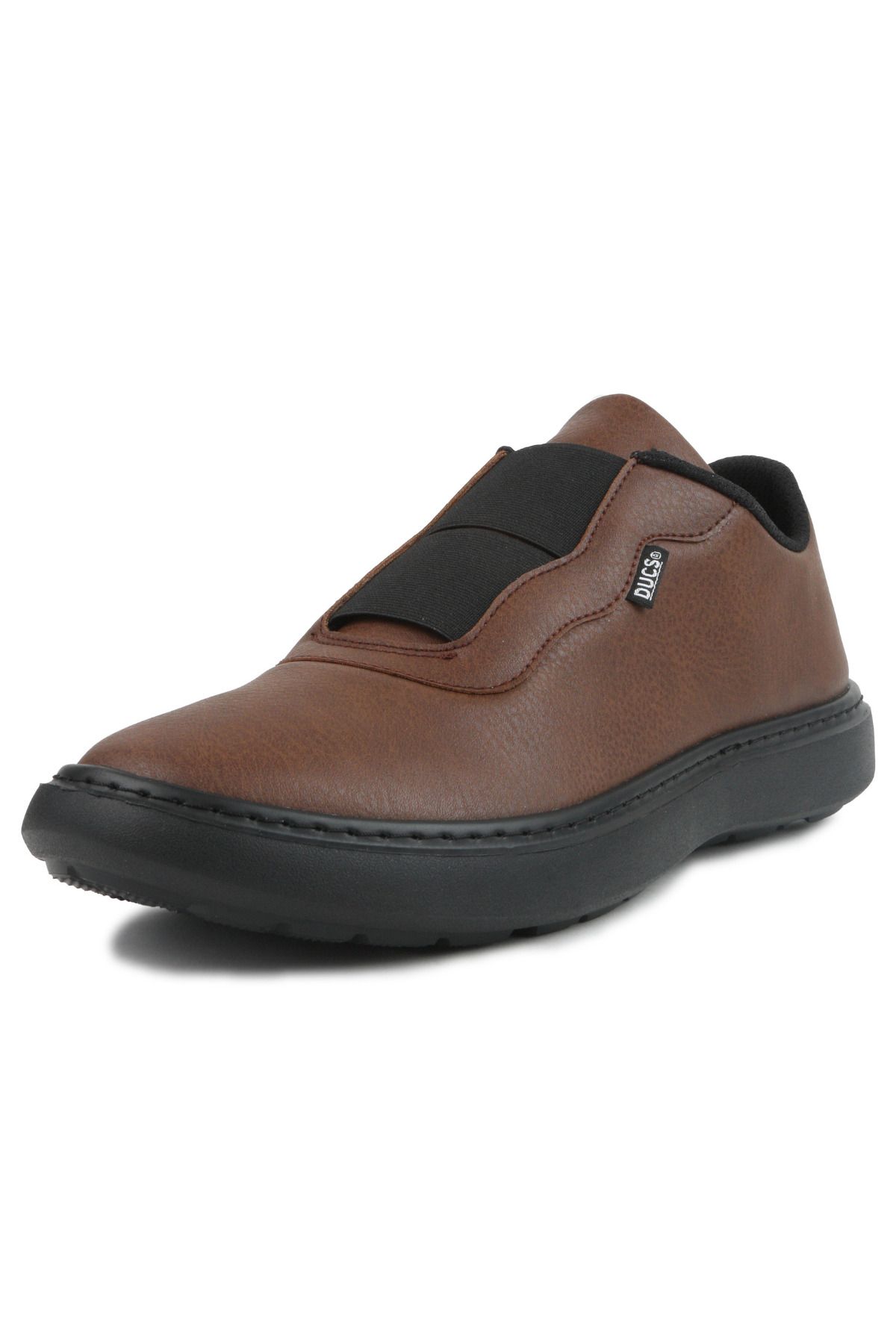 DUCS Ultra Hafif Sneaker Rahat Loafer Ayakkabı Esnek Yürüyüş Ayakkabısı Unisex Casual Ayakkabı Taba