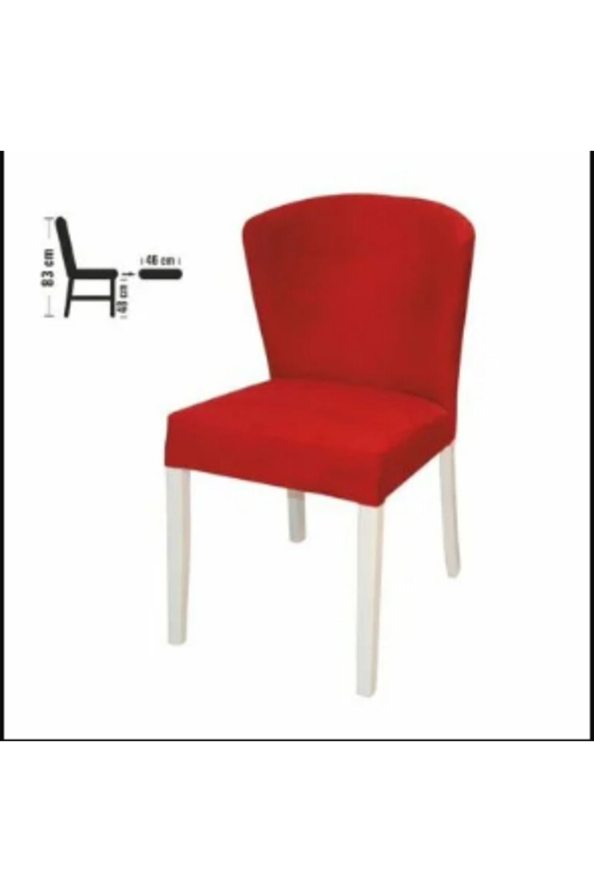 BENGİ TİCARET Mutfak St Sandalye Terry Poliürtan Ortopedik Kayın Ayk Kırmızı Babyfac Kumş Döşem