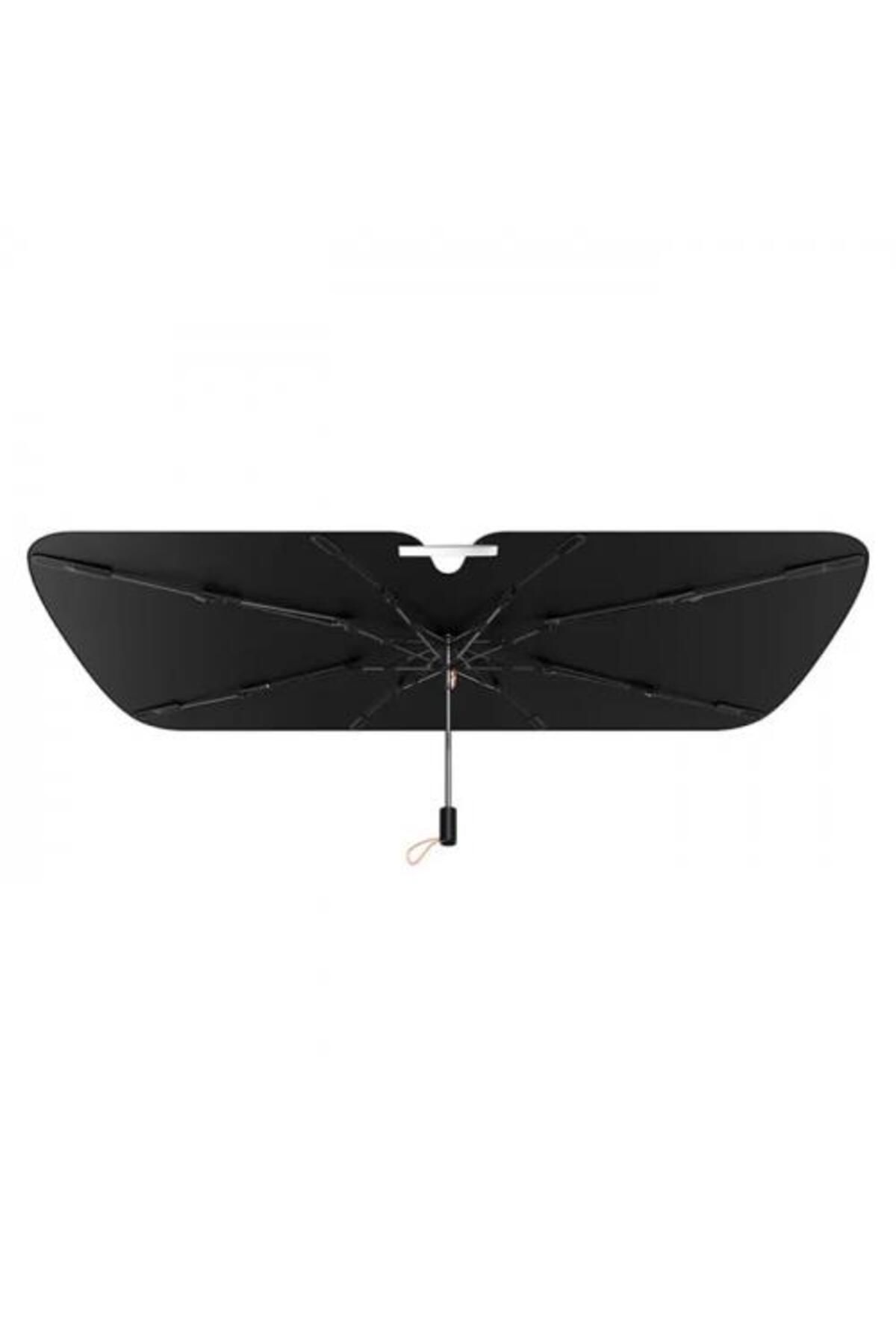 Baseus 3 Katmanlı Yarasa Kanat Tasarımlı Çantalı 141cm*76cm Araç Ön Cam Güneşlik Şemsiyesi Araç Koru