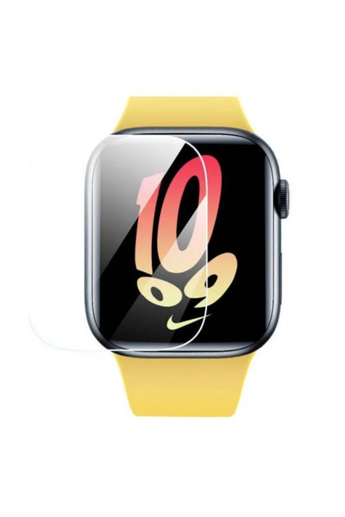 Baseus Full Kaplama Apple Watch 4,5,6,se Ve Se2 42mm Ile Uyumlu Ekran Koruyucu, Çizik Ve Kırılma Önl