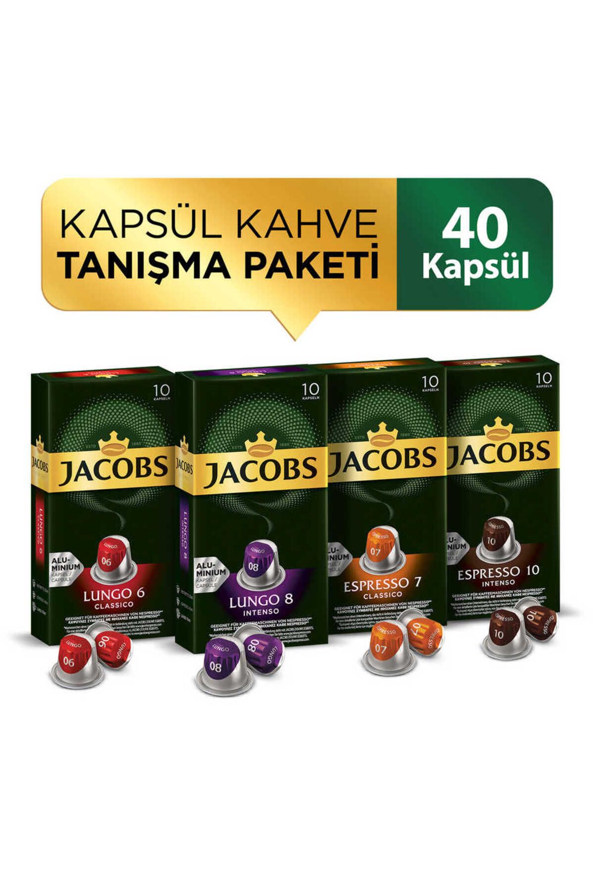 Jacobs Kapsül Kahve Tanışma Paketi 40 Kapsül