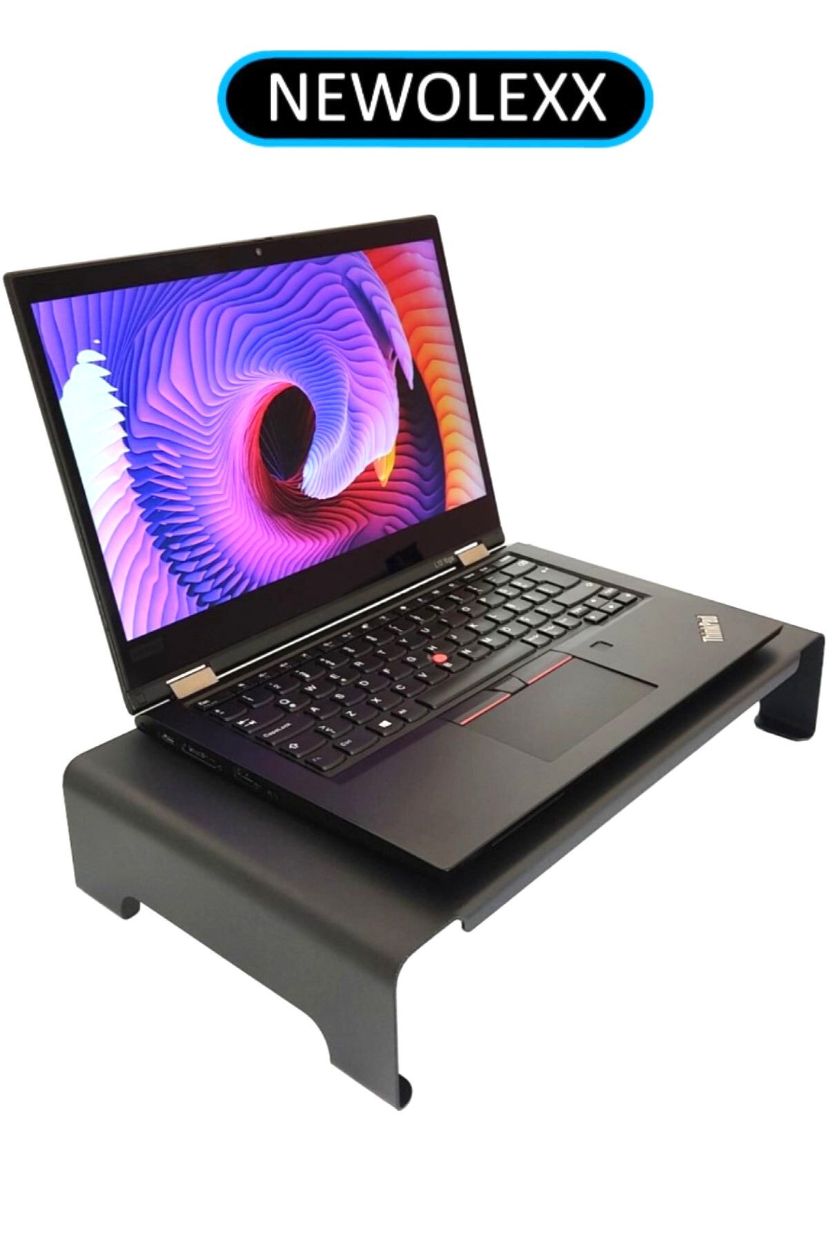 NEWOLEXX Çok Amaçlı Monitör Laptop Notebook Yazıcı Standı Yükseltici Altlık Siyah