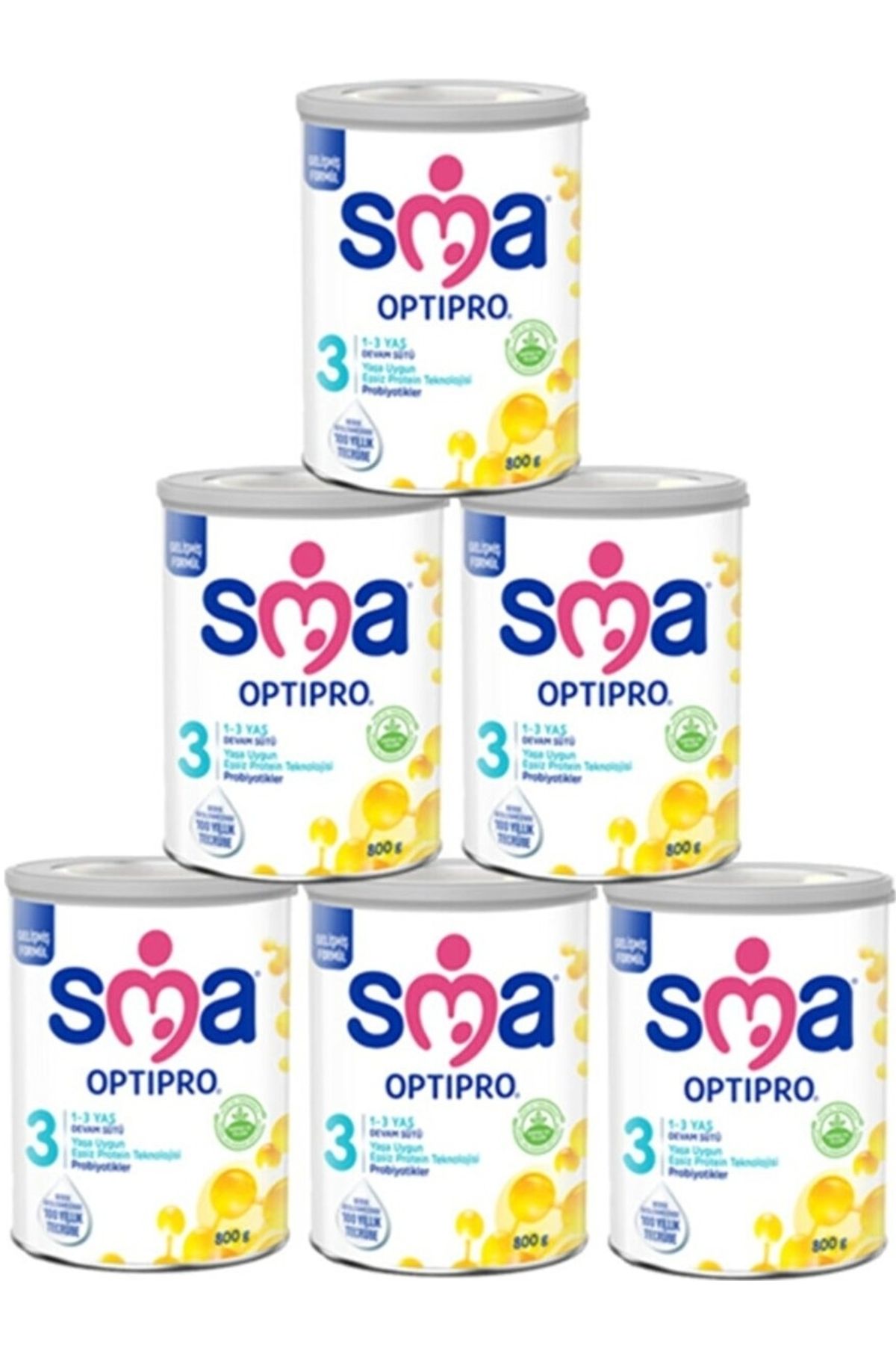 SMA 3 Optipro Probiyotik Devam Sütü 800 gr X 6 Adet
