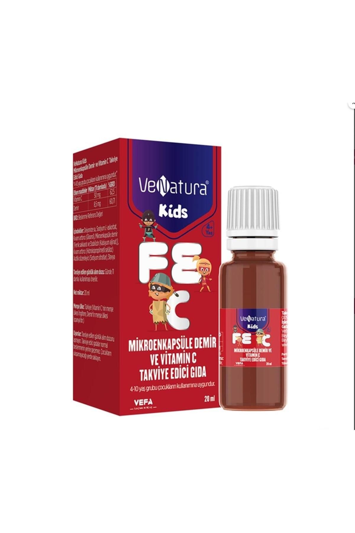 Vaseline VeNatura Kids Mikroenkapsüle Demir ve Vitamin C Damla 20 ml