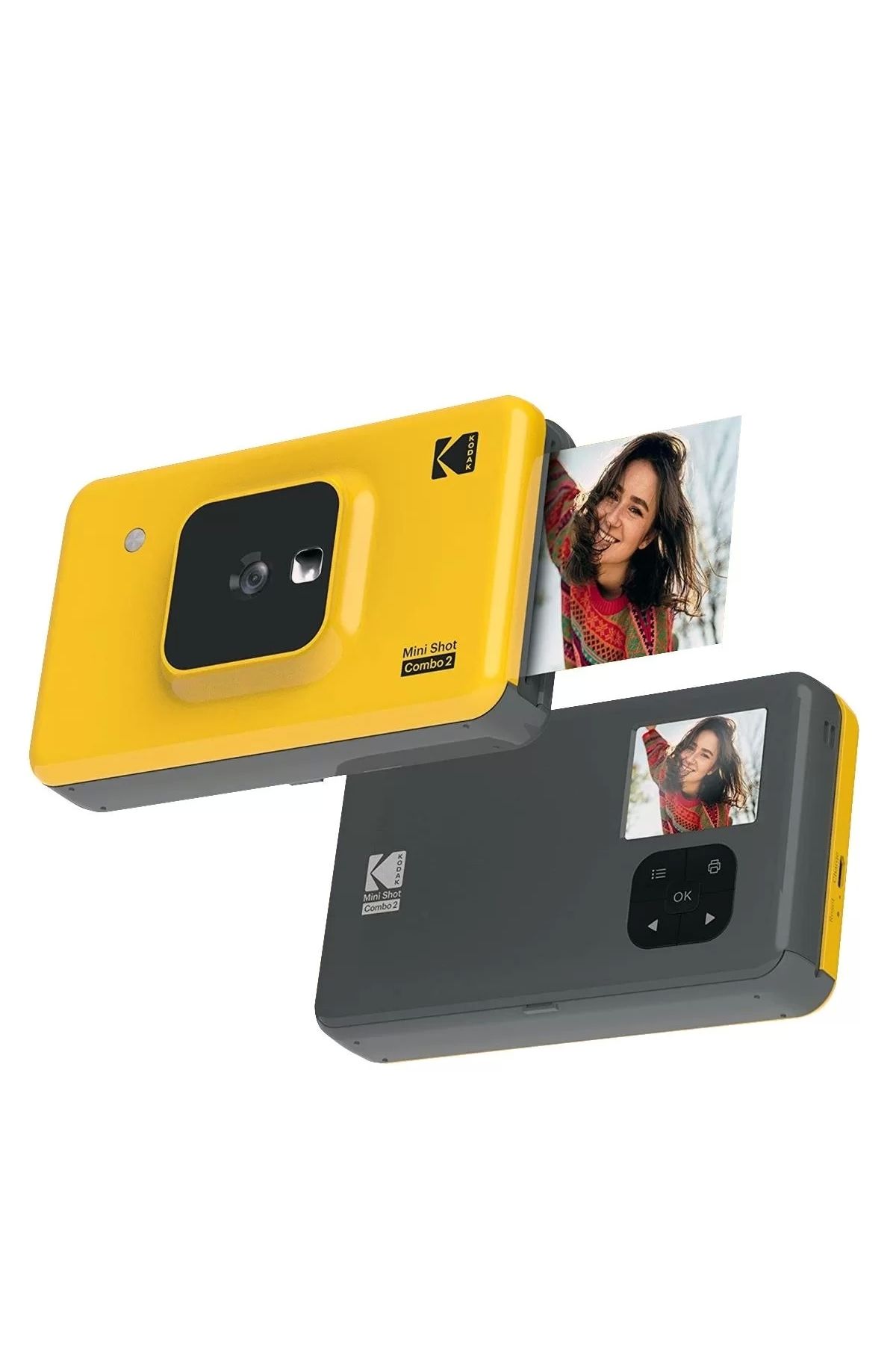 Kodak Mini Shot Combo 2 Anında Baskı Dijital Fotoğraf Makinesi Yazıcı (SARI)